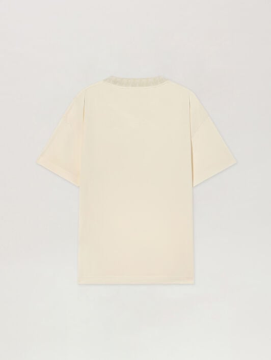 T-Shirt Palm PALM ANGELS T-Shirt Palm OFF WHITE - LIGHT GREY PAMAA08F26JR01