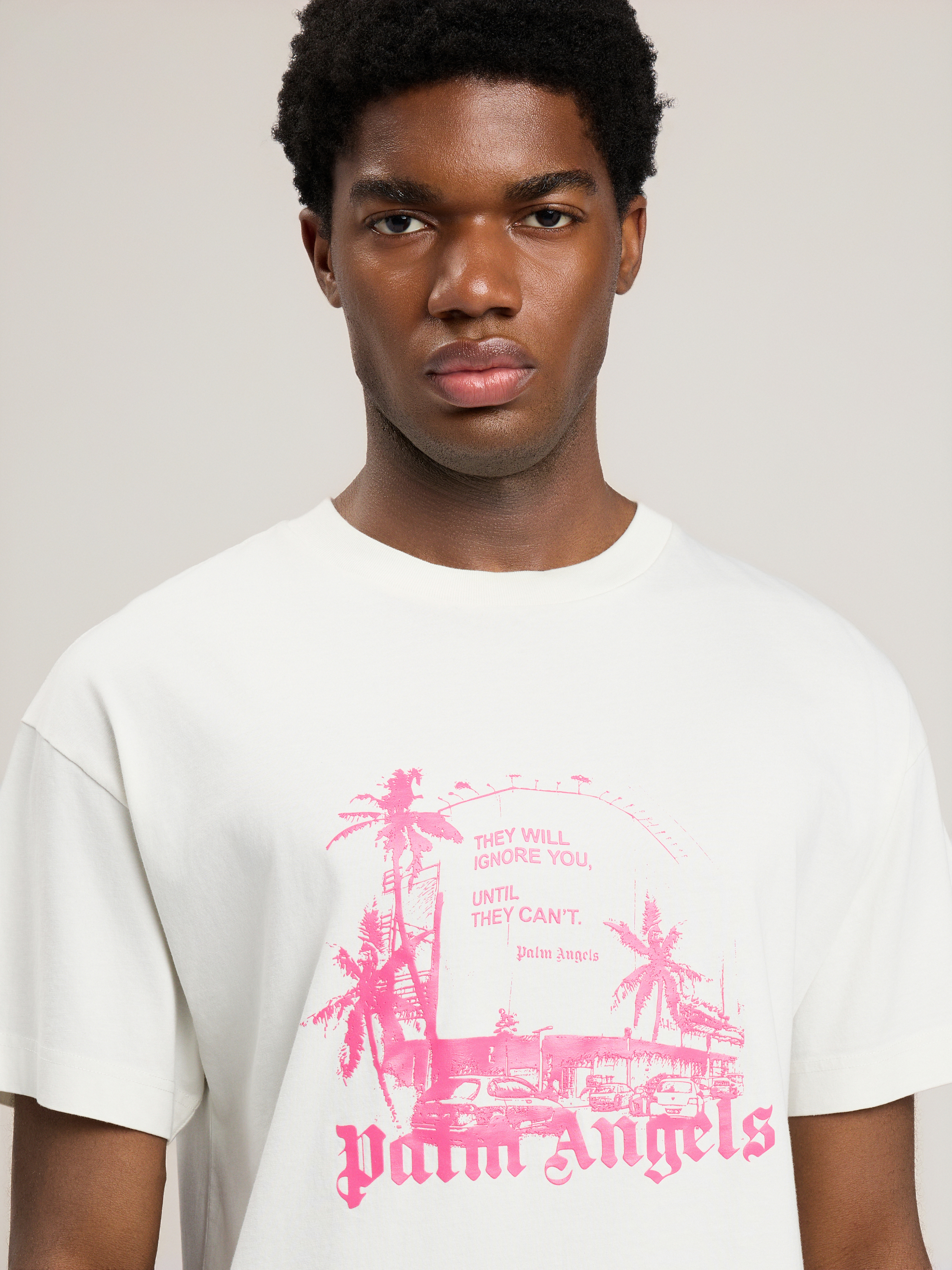 Palm Angels Palm Statement T-shirt In White