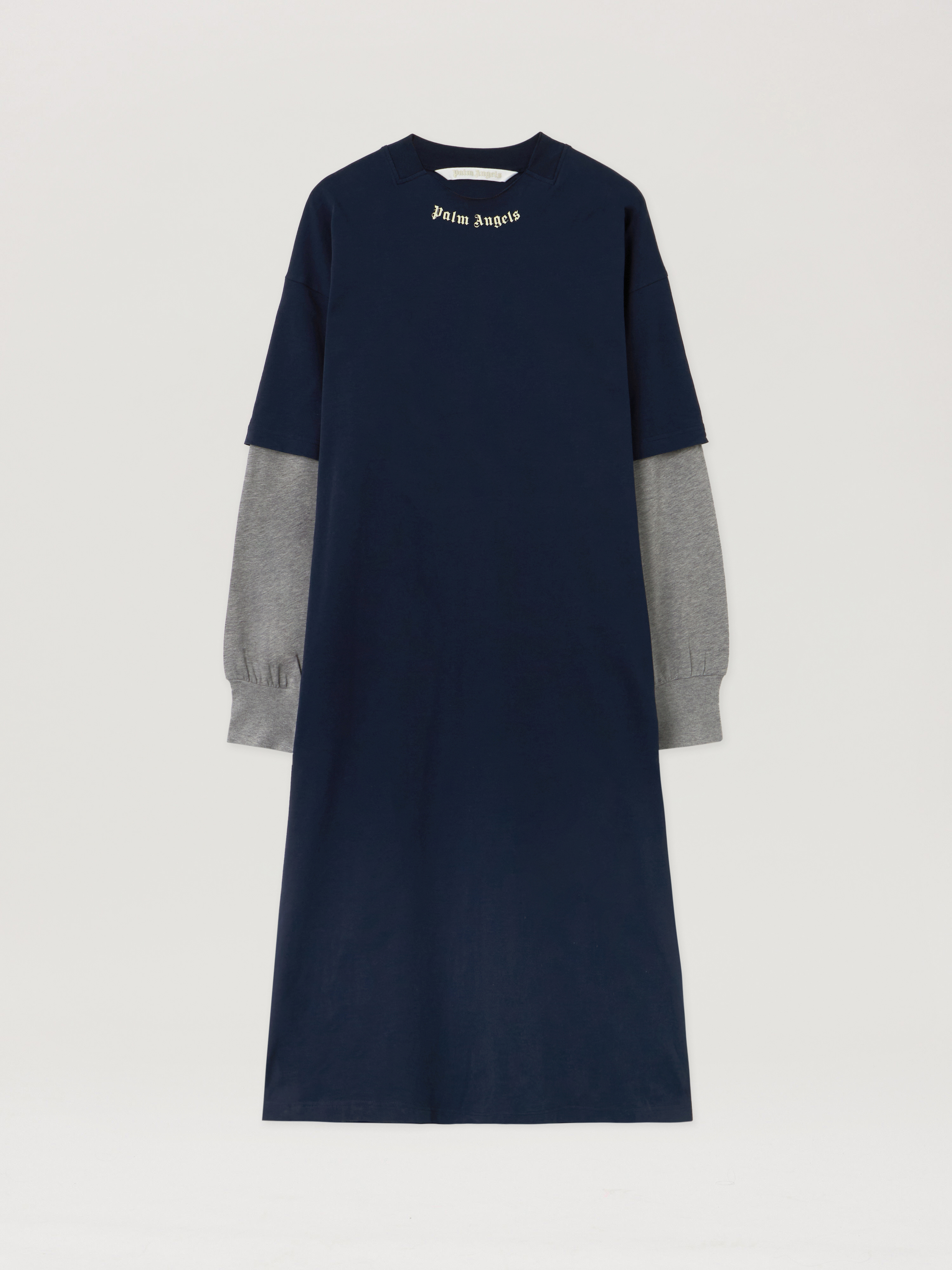Palm Angels Curved Logo Layered Dress