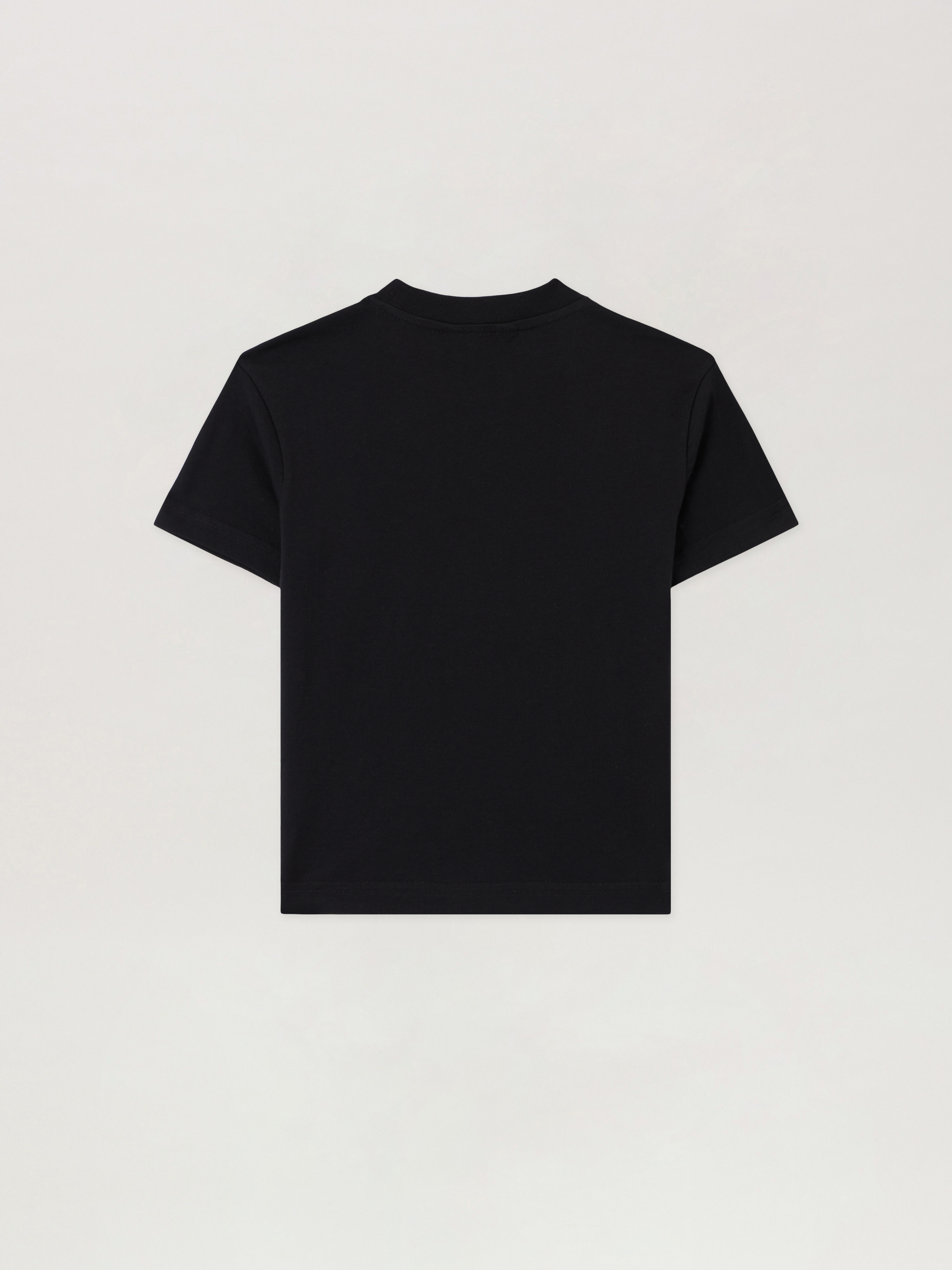 Palm Angels Neck Logo Brushed Tee Kids  Nero/black 