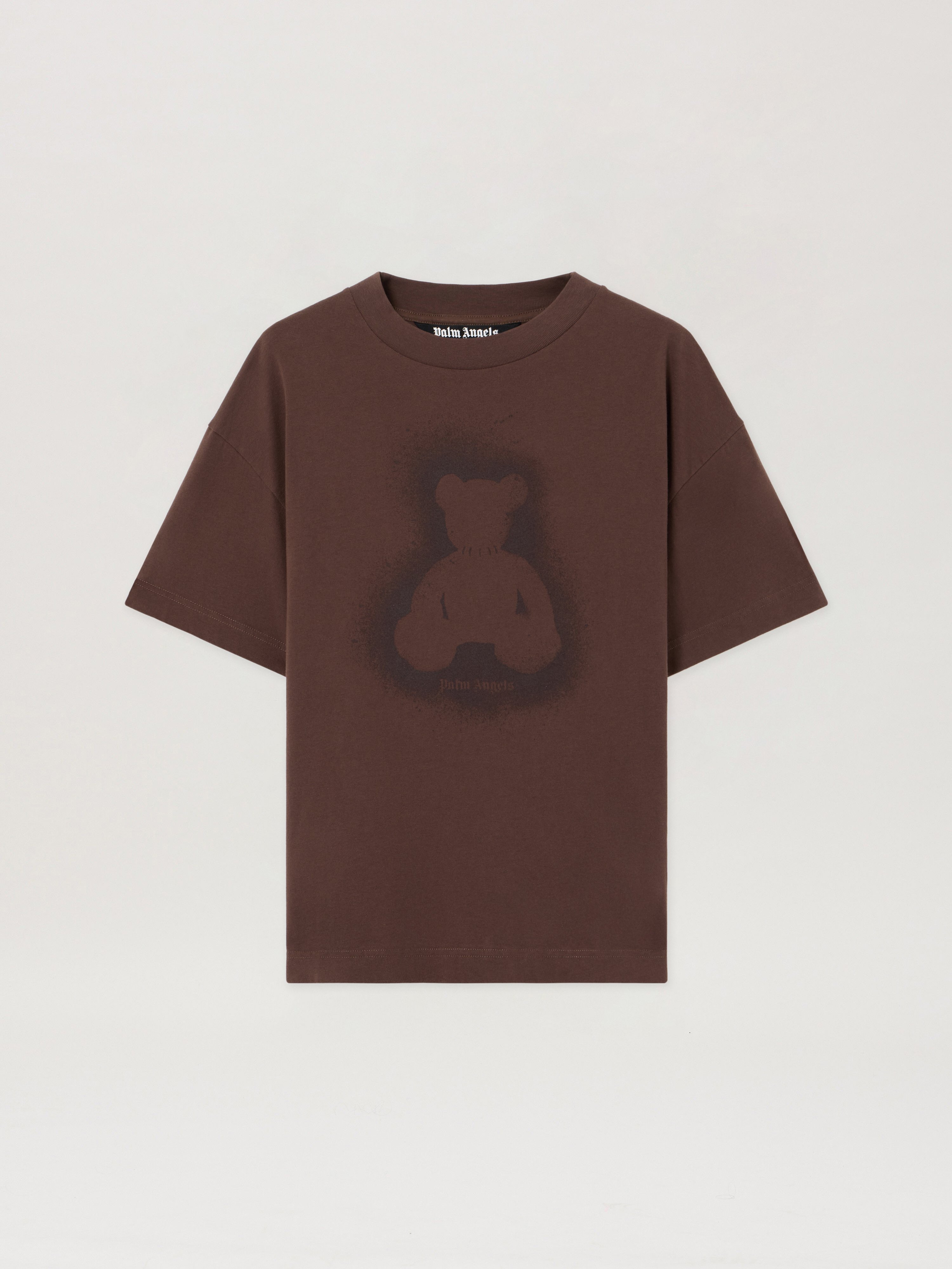 Spray Bear T-Shirt in BROWN DARK BROWN for Men | Palm Angels®