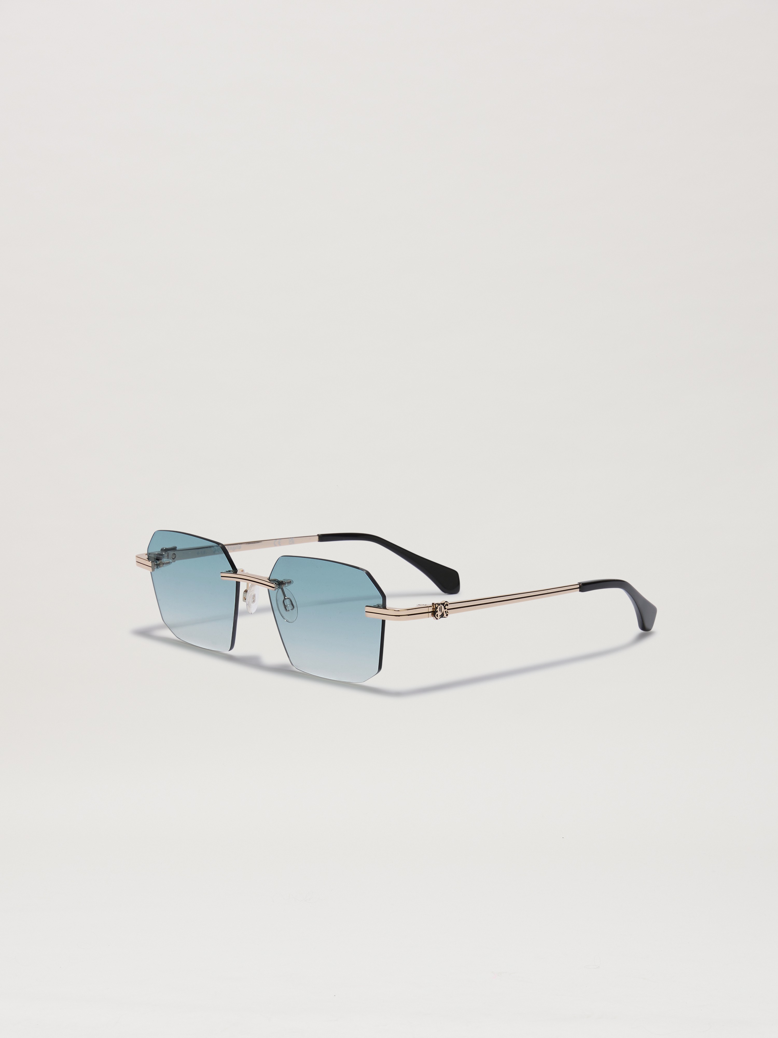 QUARTZ SUNGLASSES in GOLD GRADIENT BLUE for Men | Palm Angels®