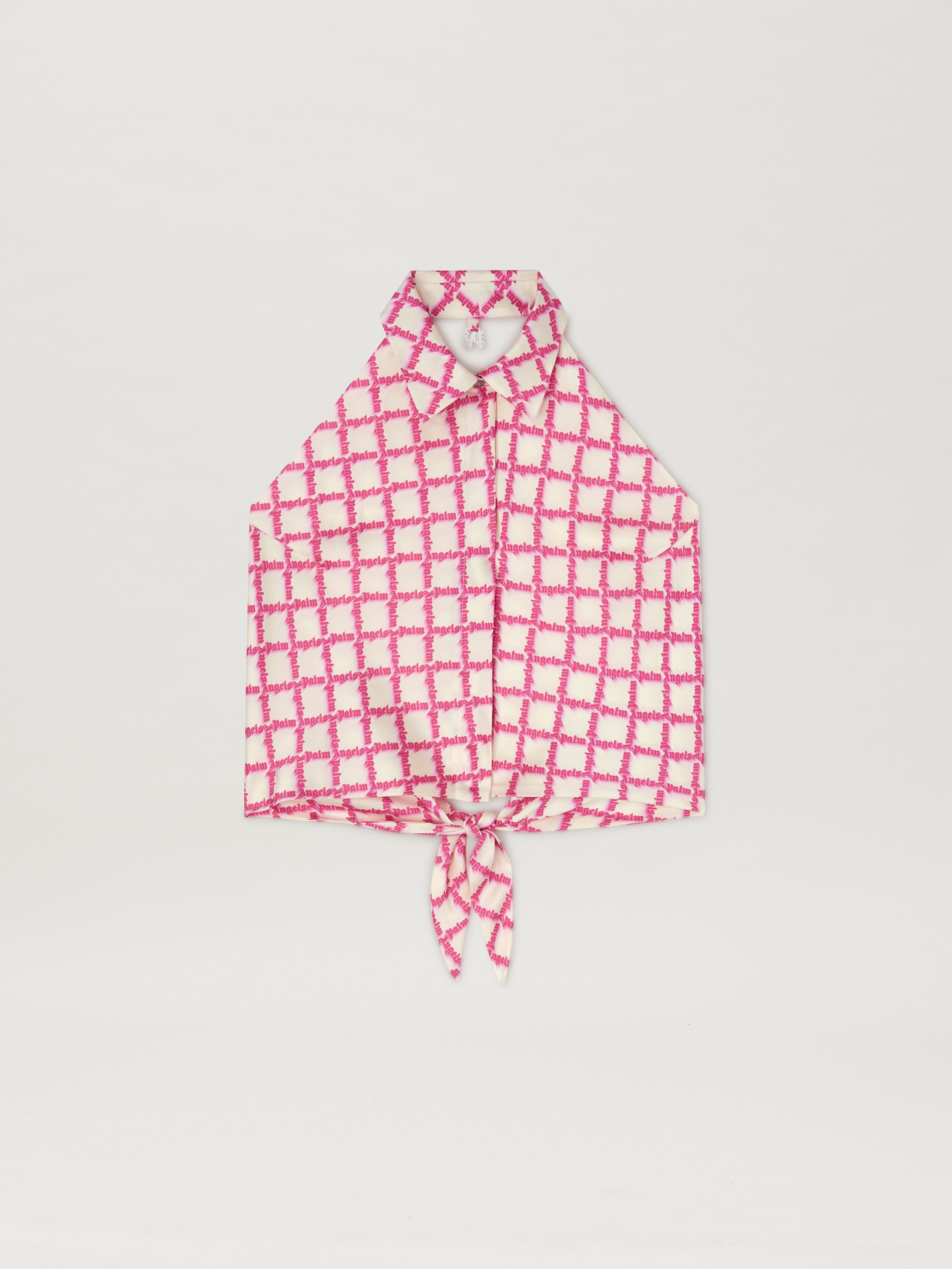 Palm Angels Net Logo Open Back Shirt