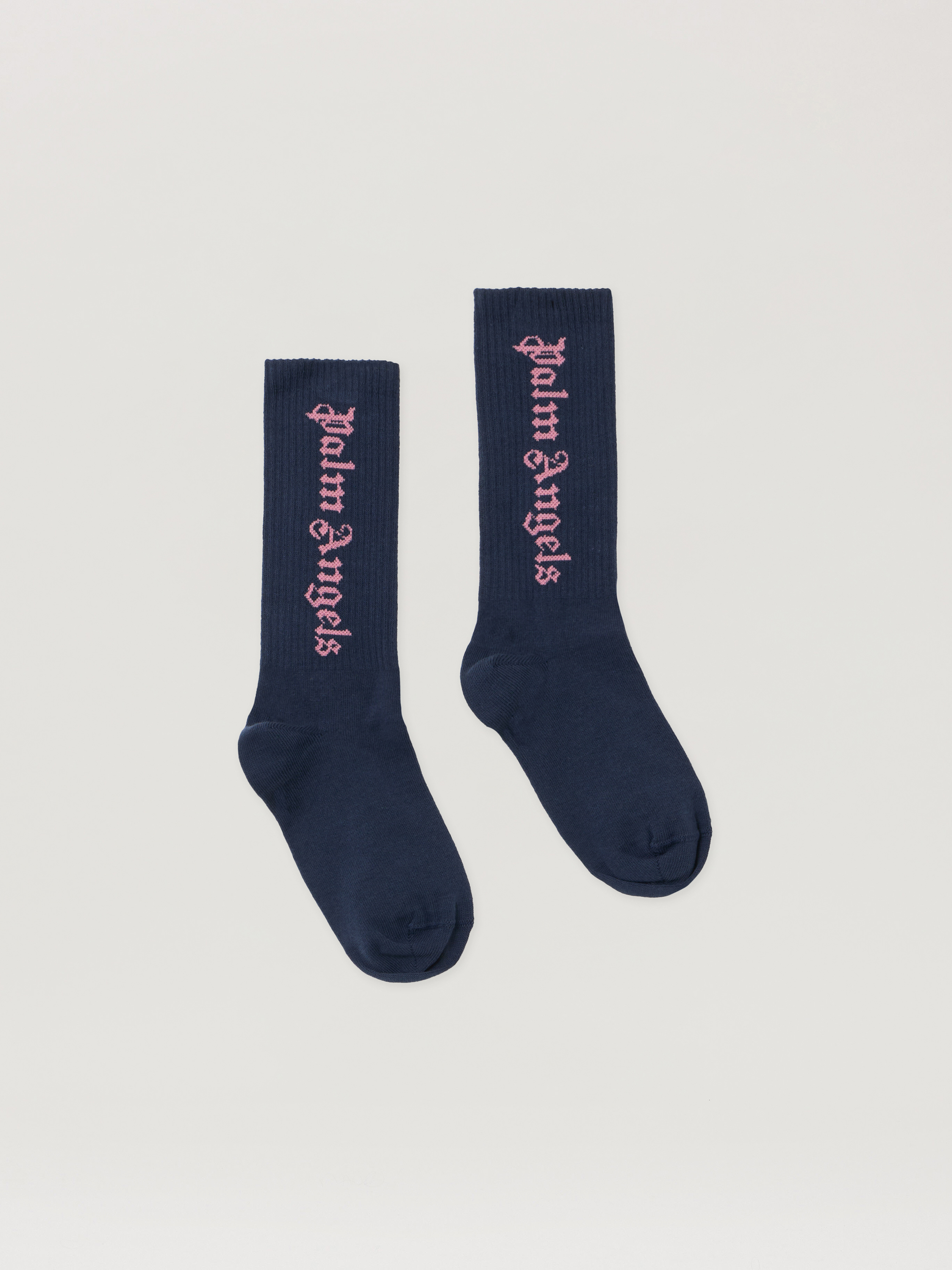 Palm Angels Pa High Socks In Blue