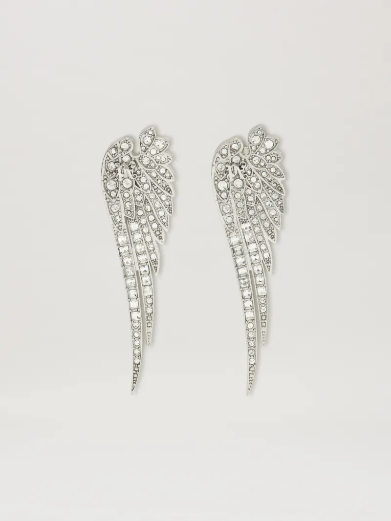 Palm Angels Angel Wing Strass Earing