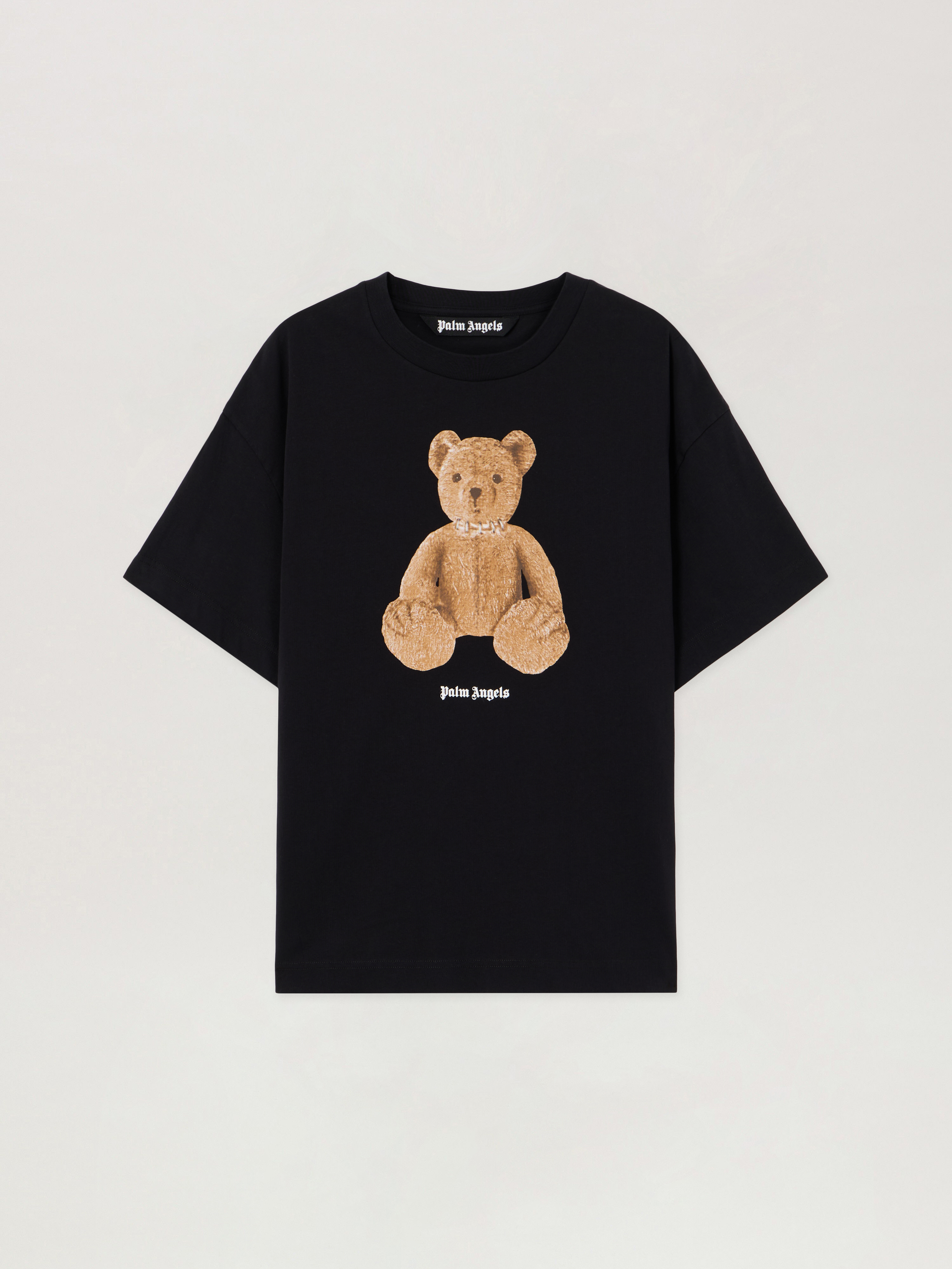Palm Angels Men Black Bear T-shirt, Xxs Luxury T-shirts For Men Darveys