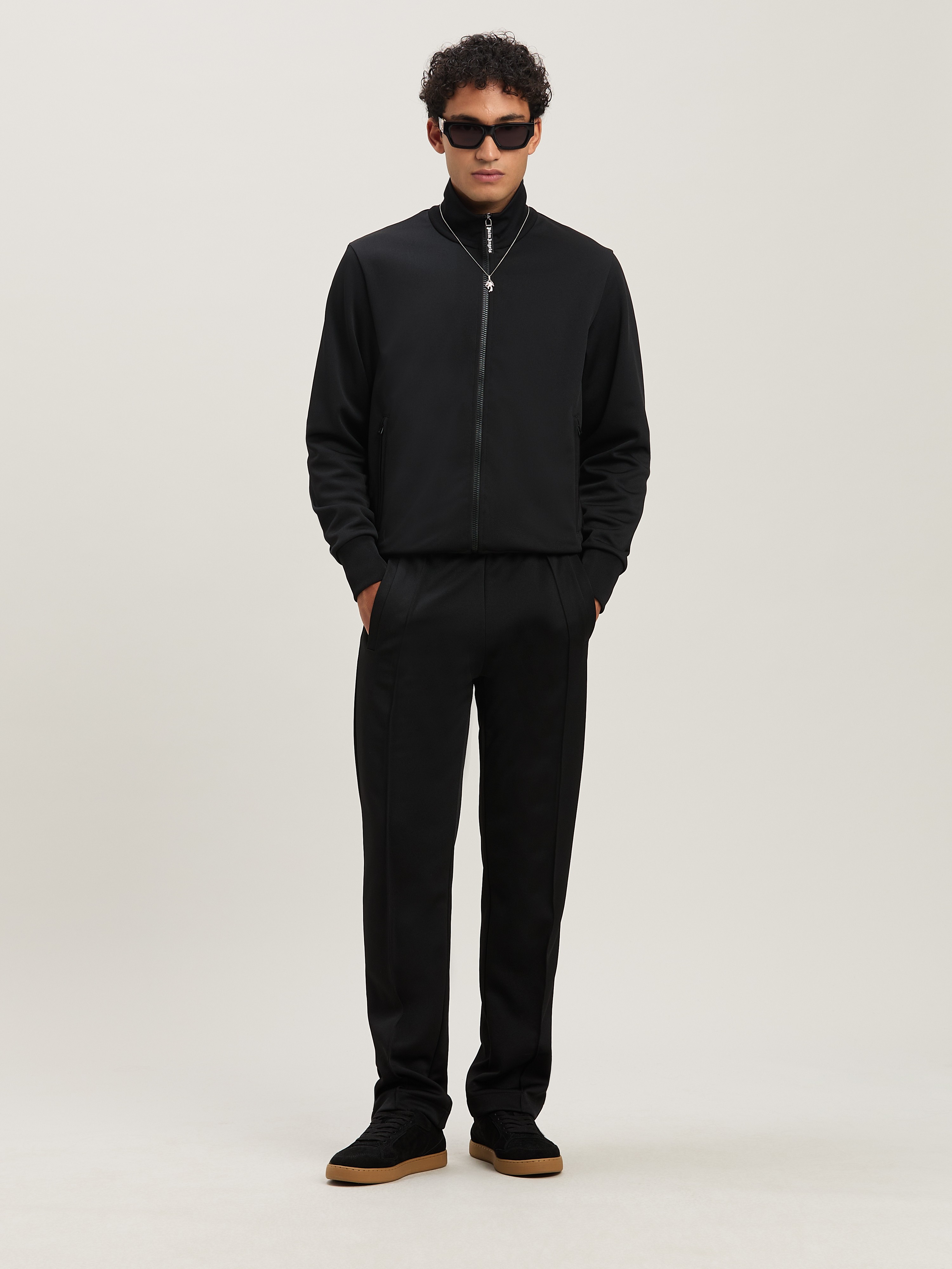 Palm Angels Back Curved Logo Track Pants