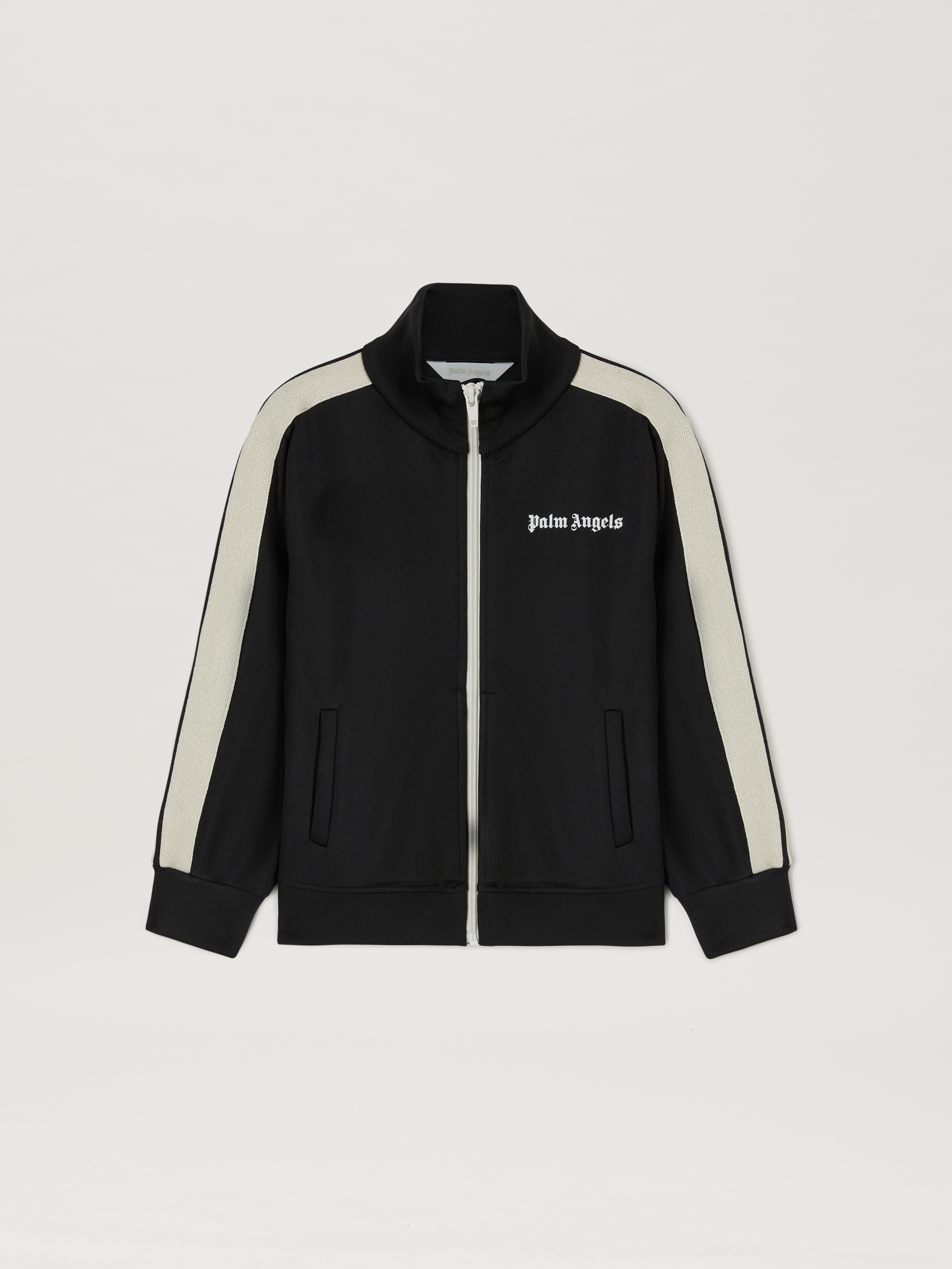 Palm Angels Boys Black/White Track Jacket Kids Off