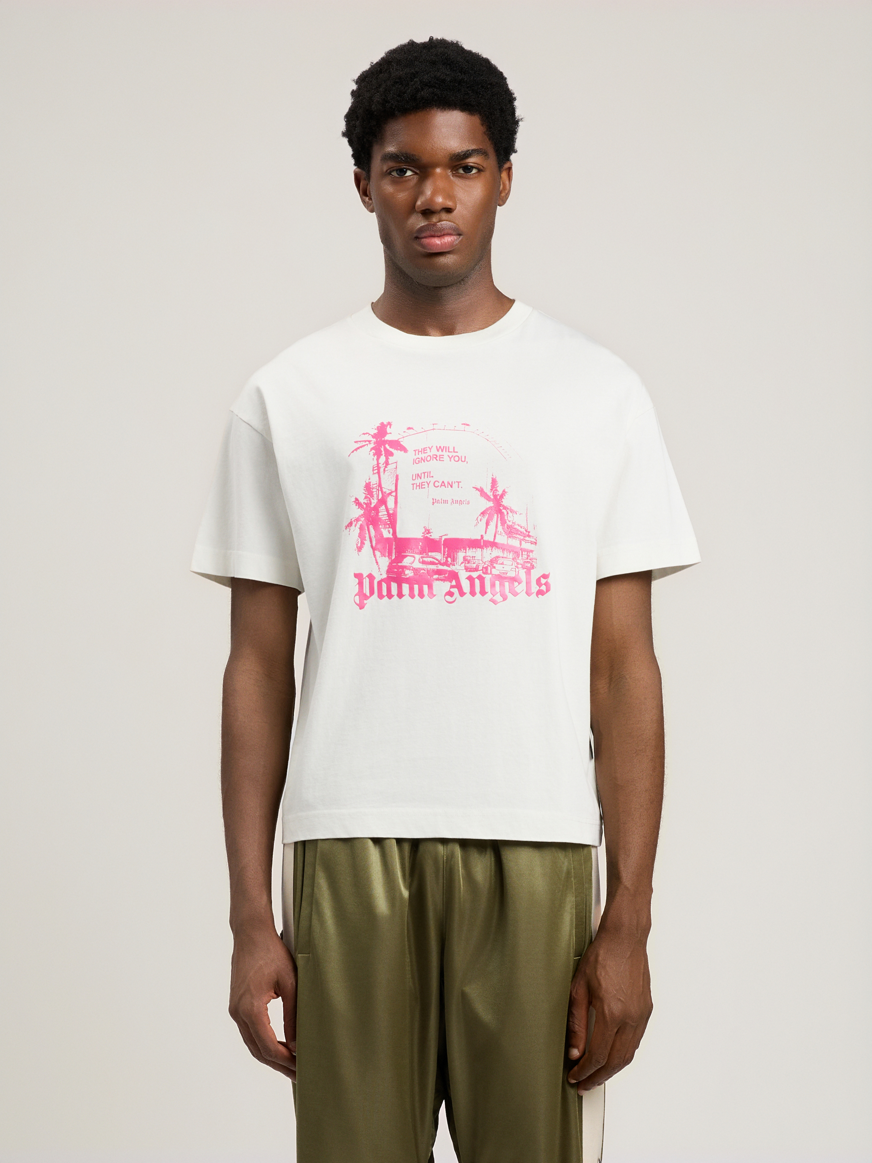 Palm Angels Palm Statement T-shirt In White