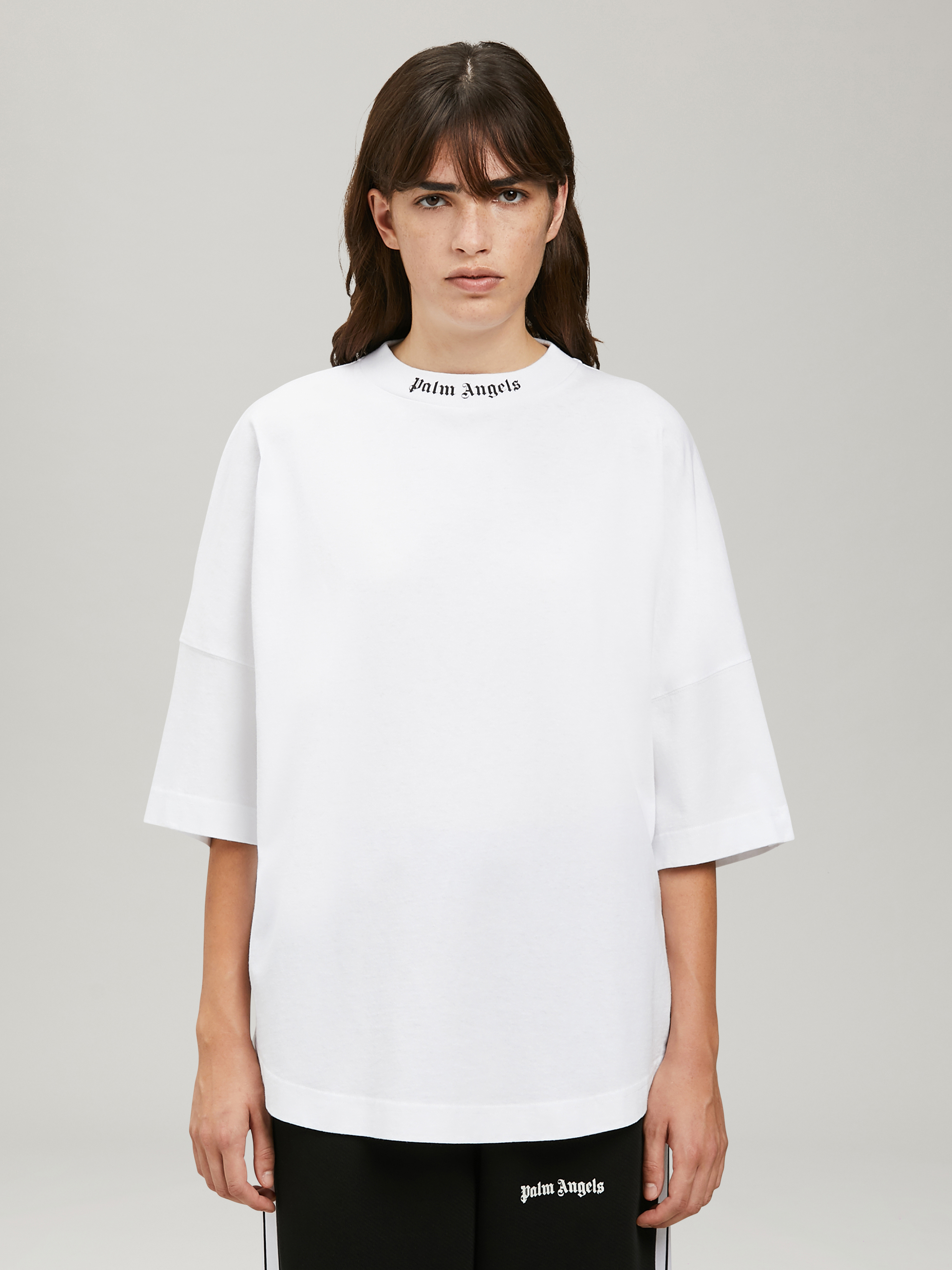 Palm Angels Classic Logo Over Tee In White