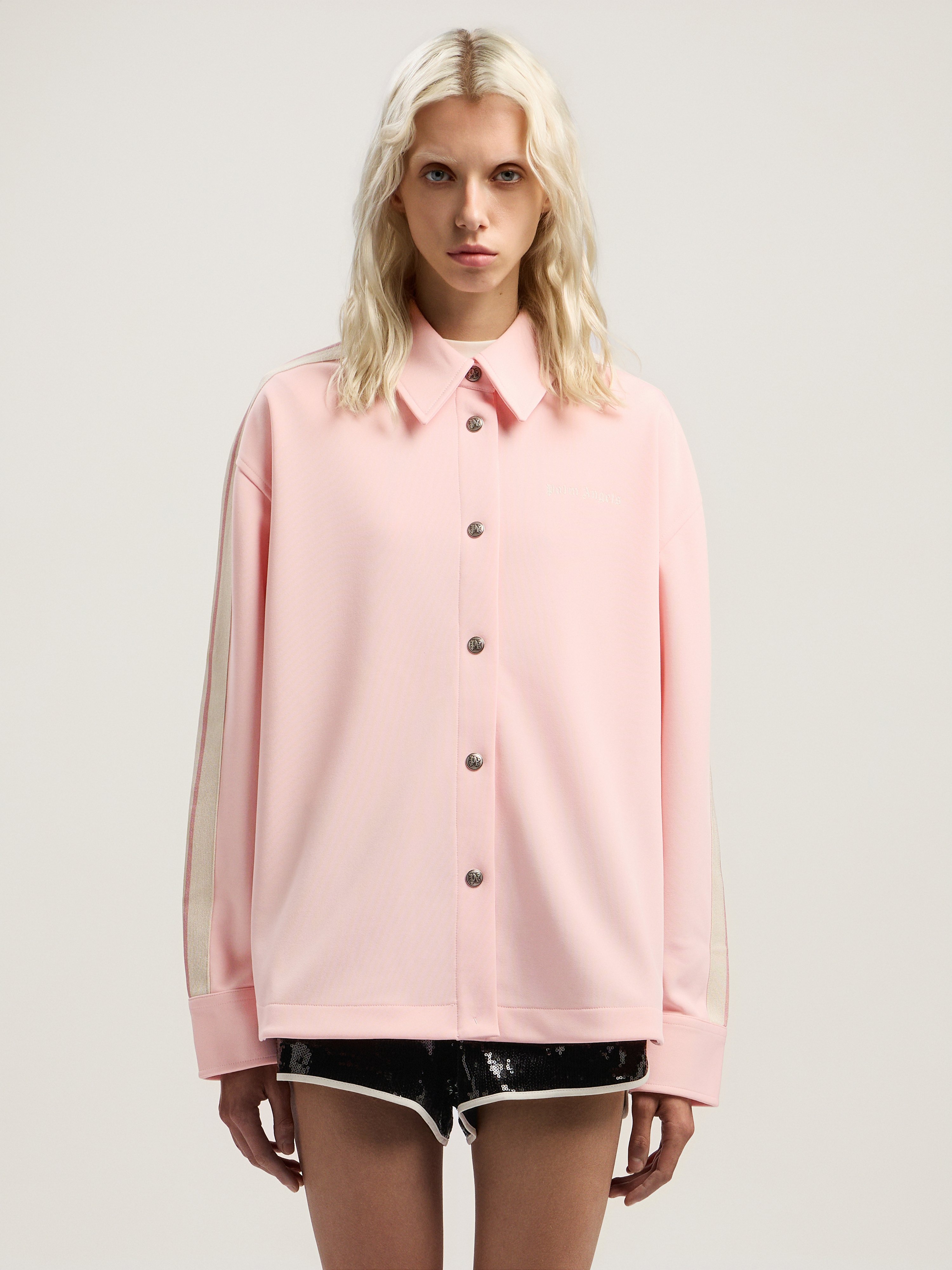 Palm Angels Classic Logo Tonal Track Shirt In Multi