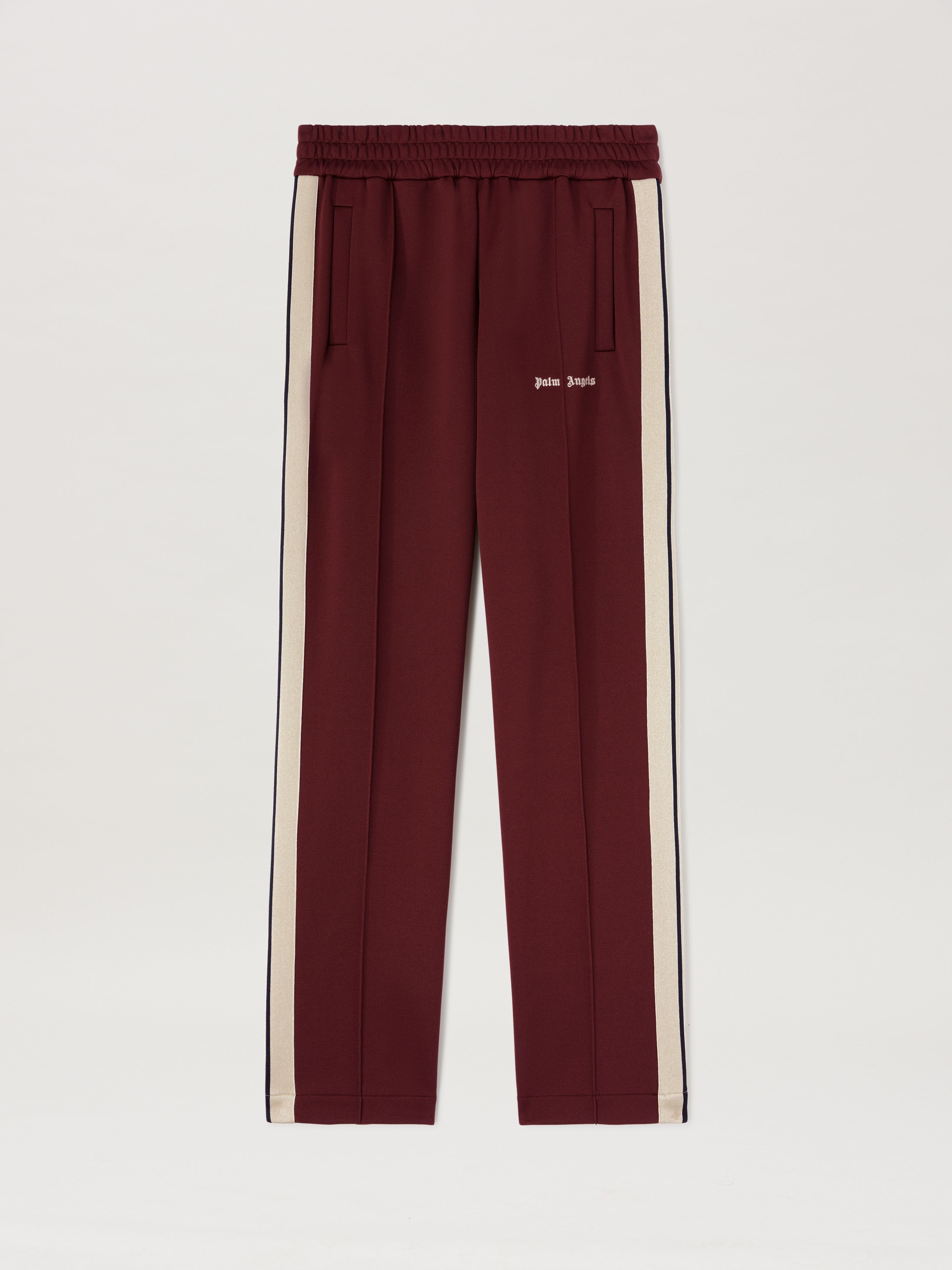 Embroidered Logo Track pants in BURGUNDY - OFF WHITE for Men