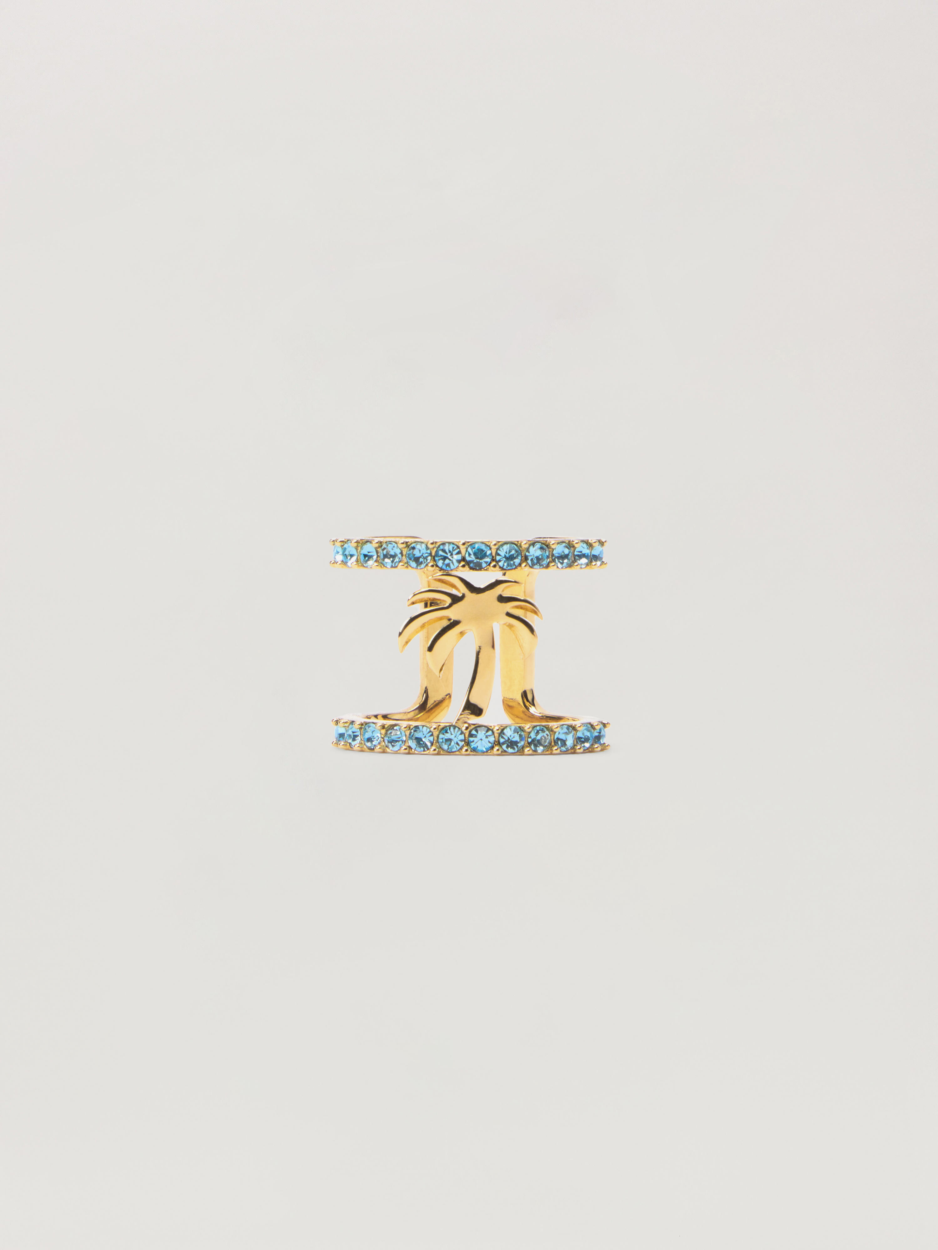 Palm Angels Strass Palm Ring In Multi