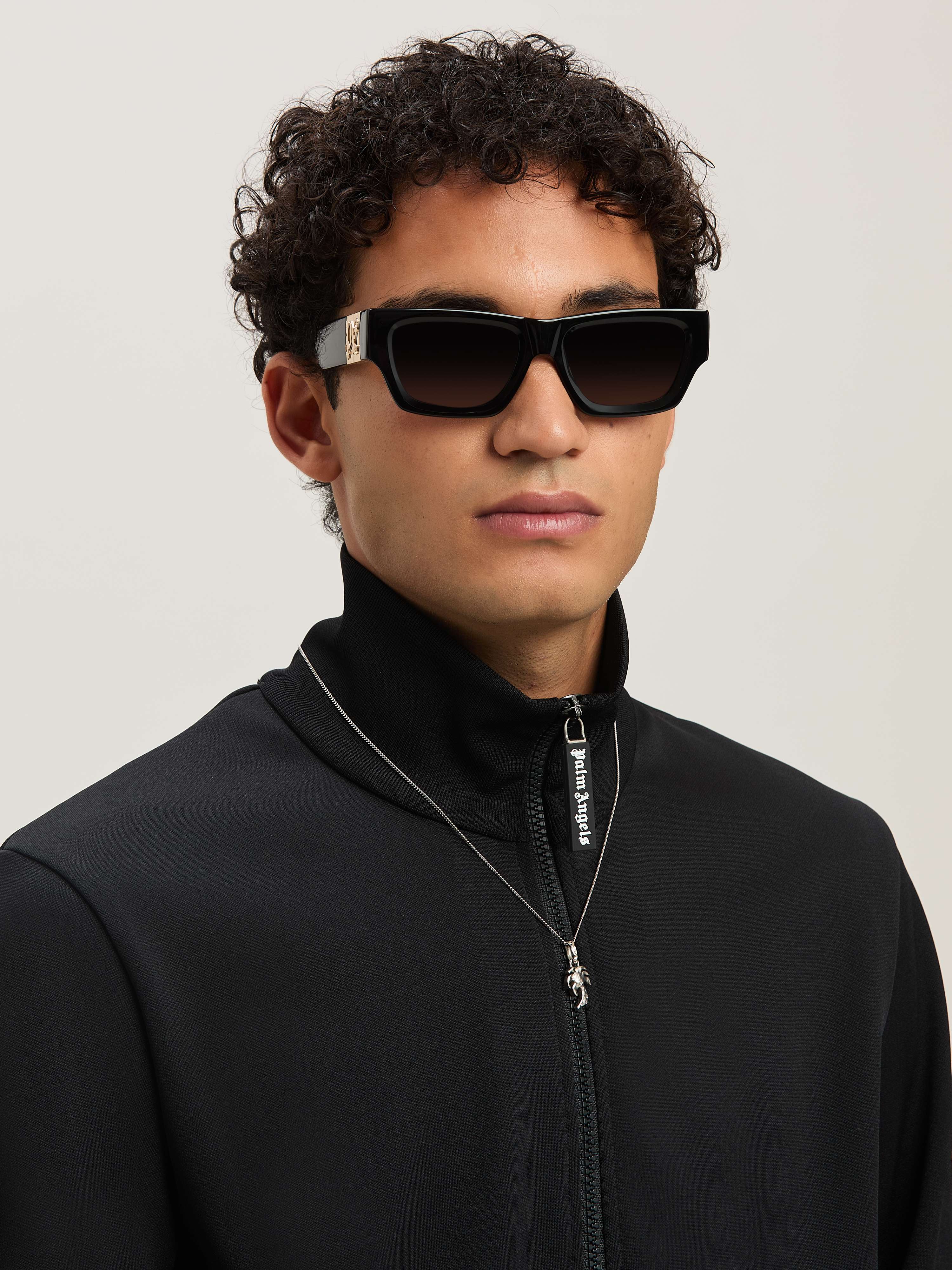 Palm Angels Classic Logo Tech Zip Track Jacket