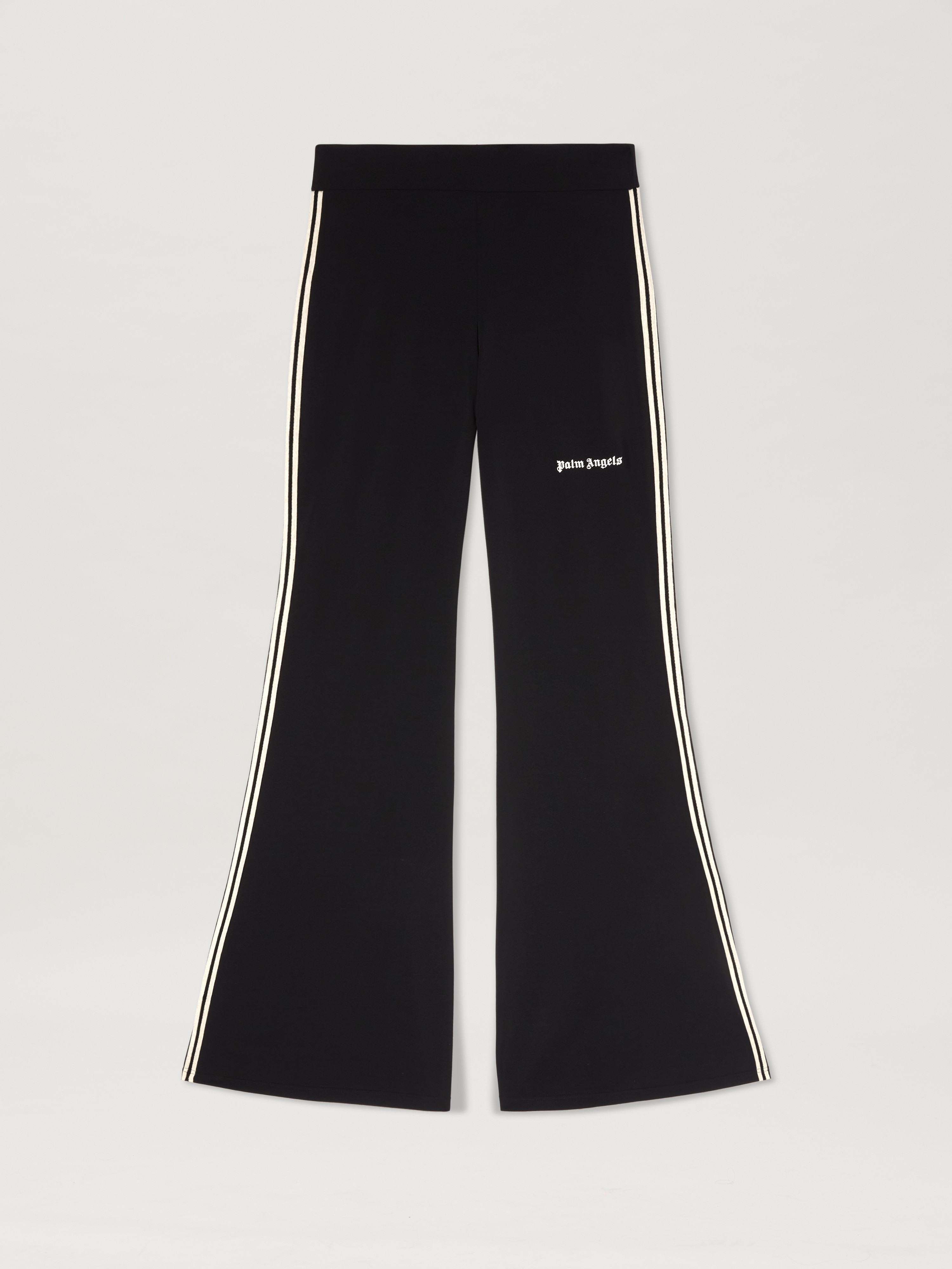 Palm Angels CLASSIC LOGO FITTED PANTS BLACK - OFF WH