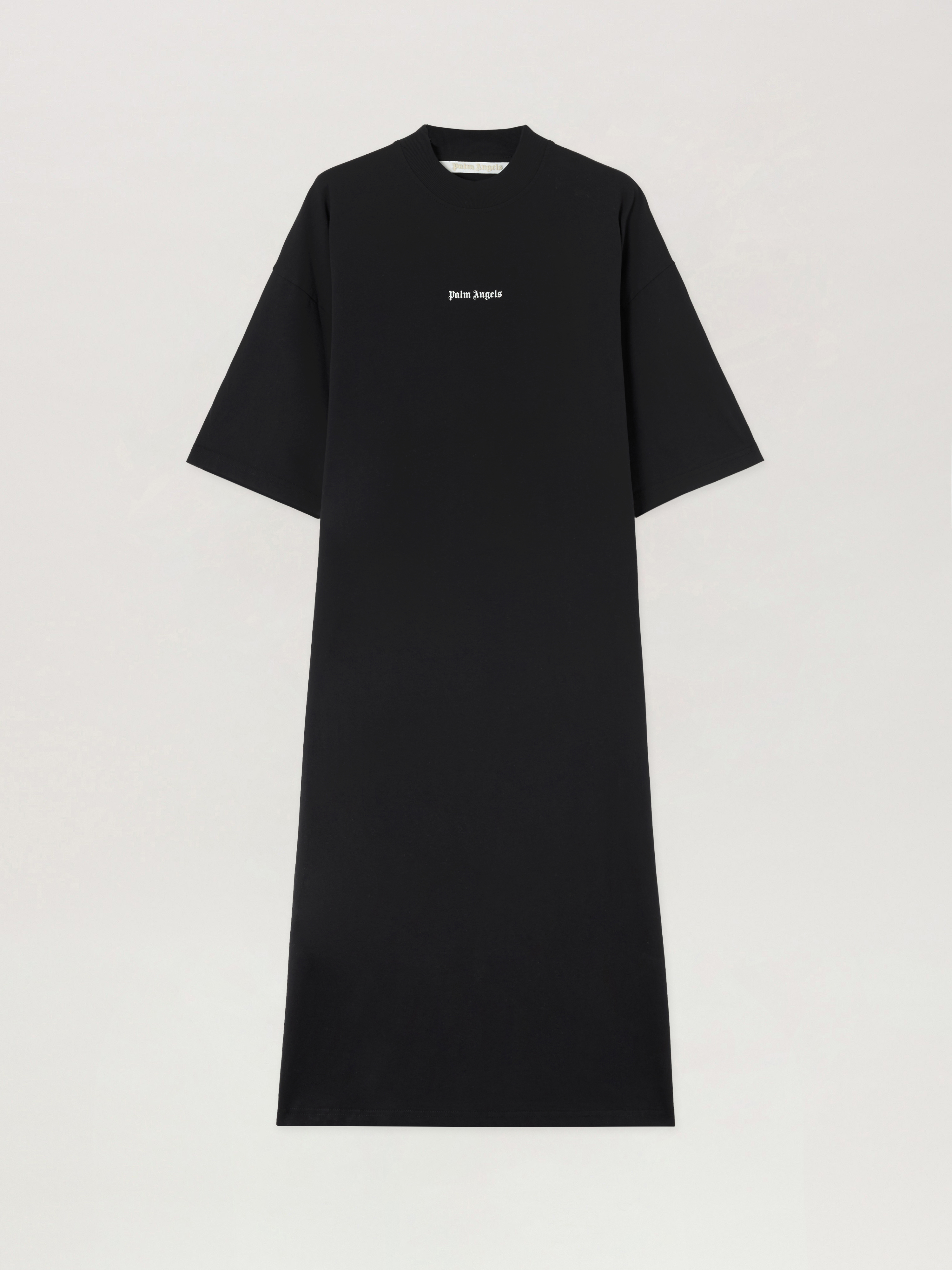 Palm Angels Milan La T-shirt Midi Dress In Black
