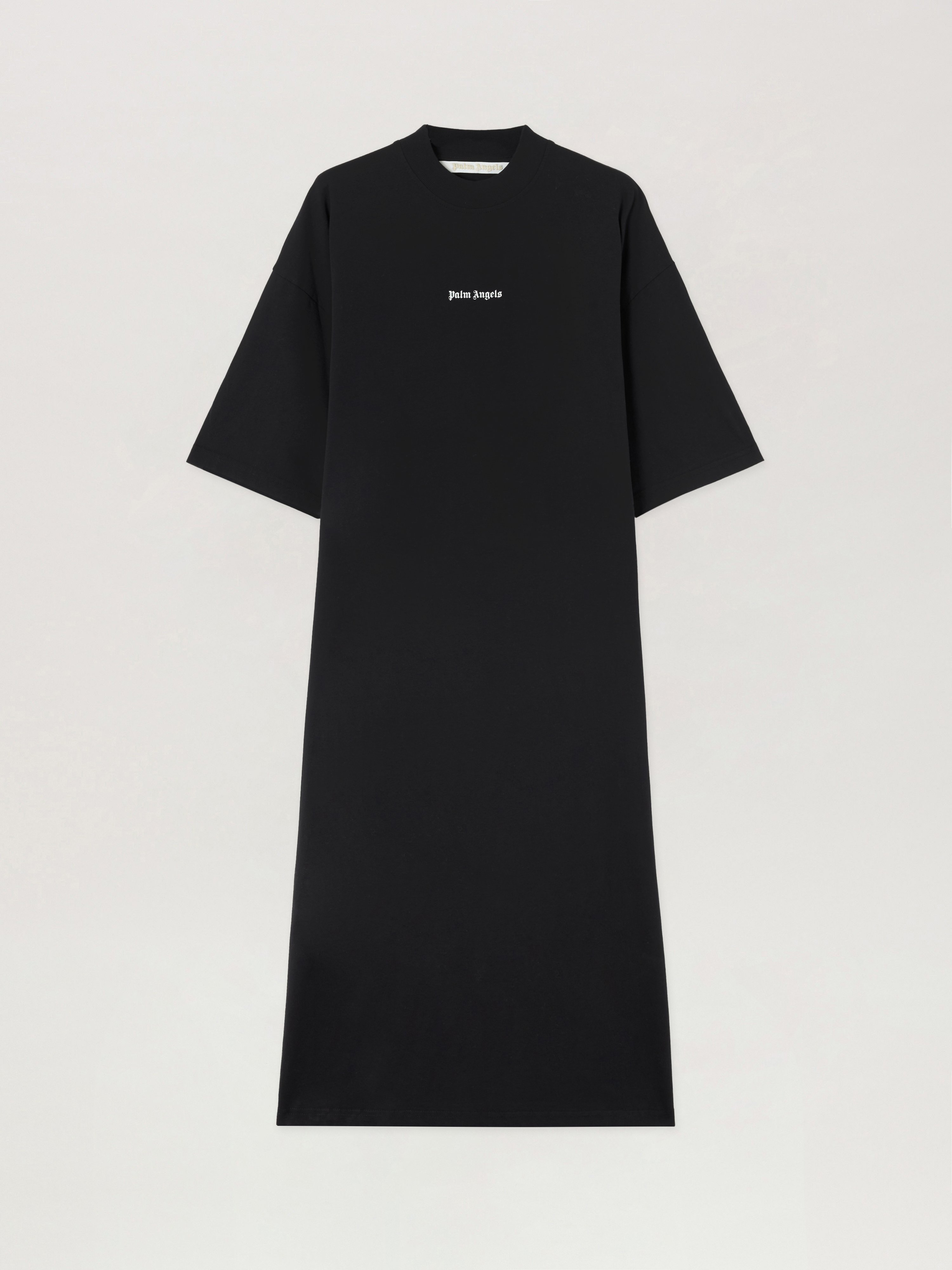 Palm Angels Milan La T-shirt Midi Dress In Black