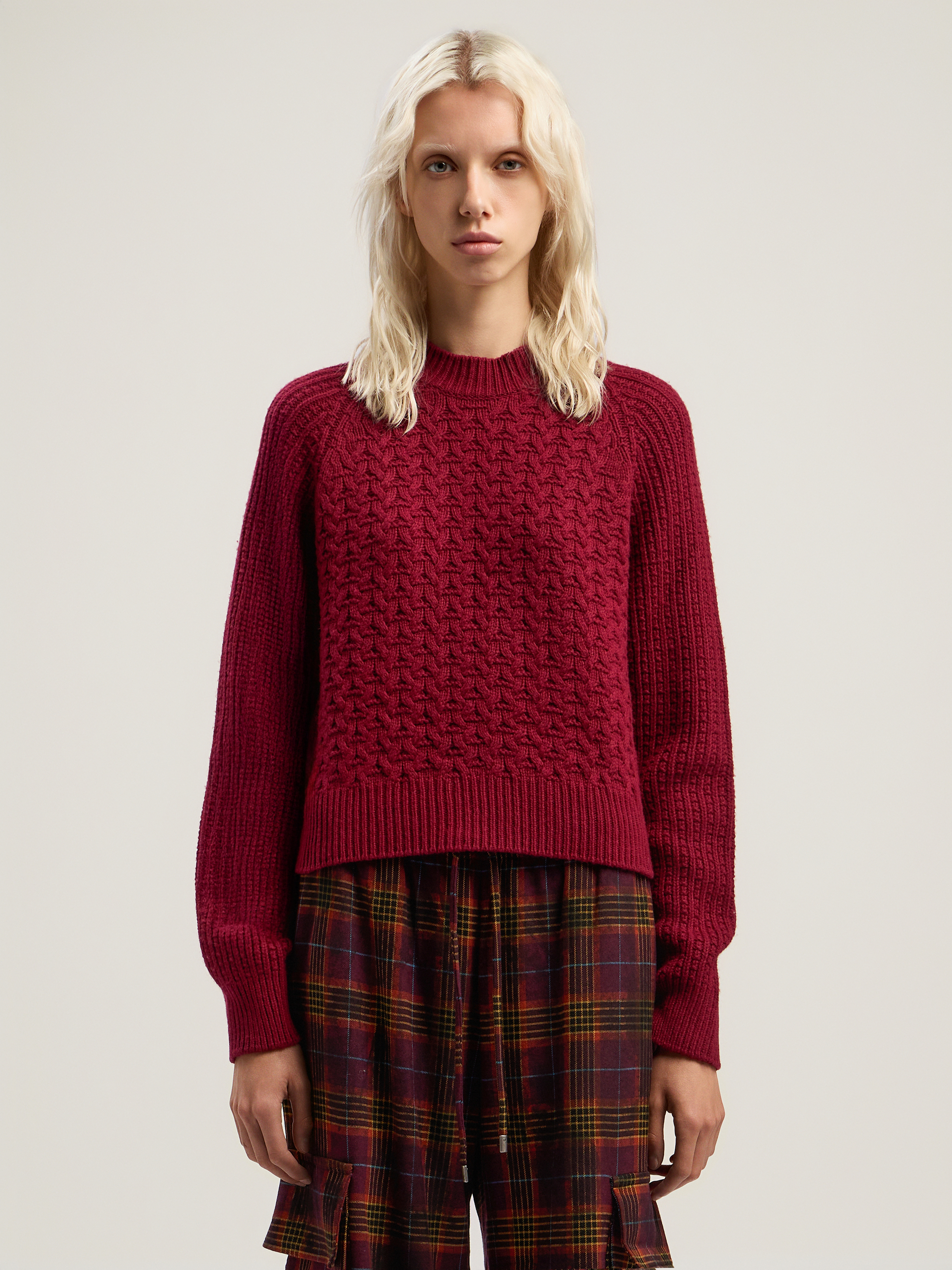 Palm Angels Curved Logo Ribbed Sweater In Brown