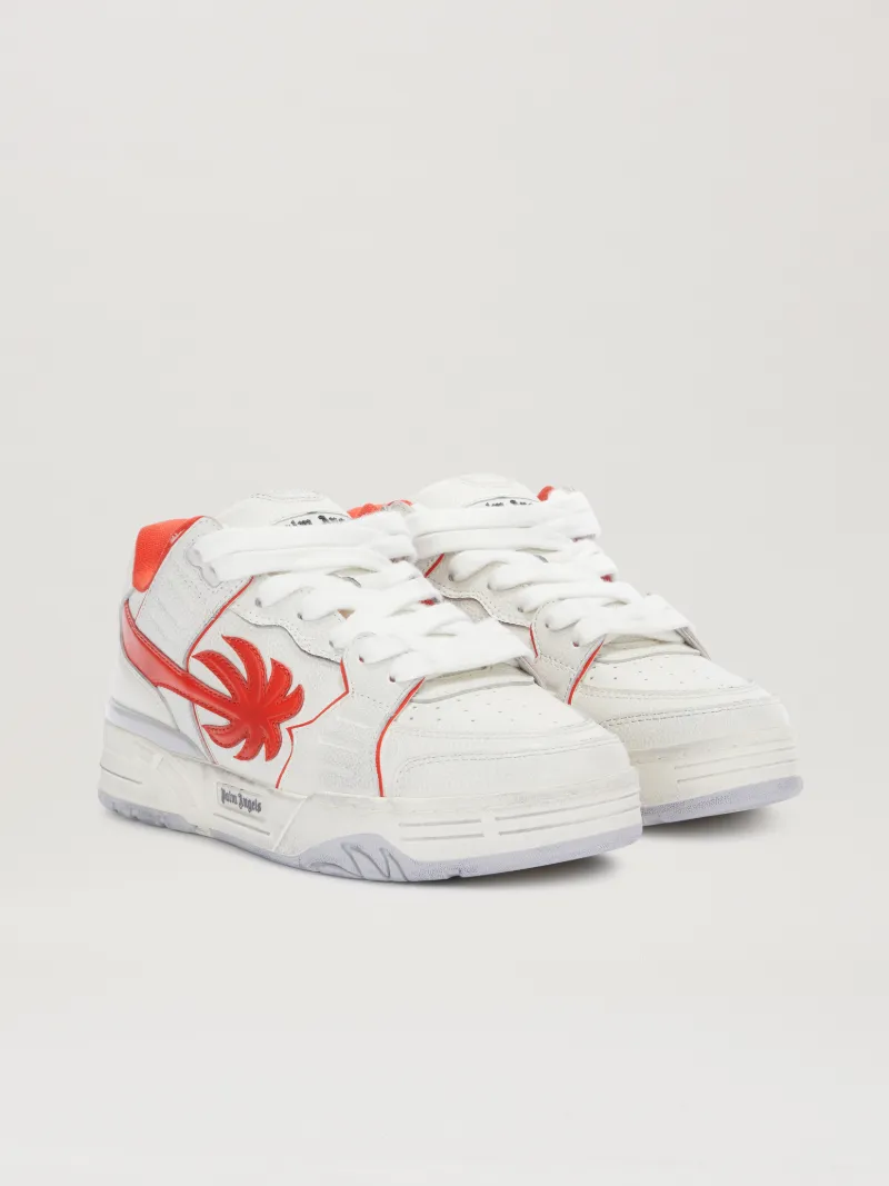 Palm Angels Venice Worn Out Sneakers White - Coral R
