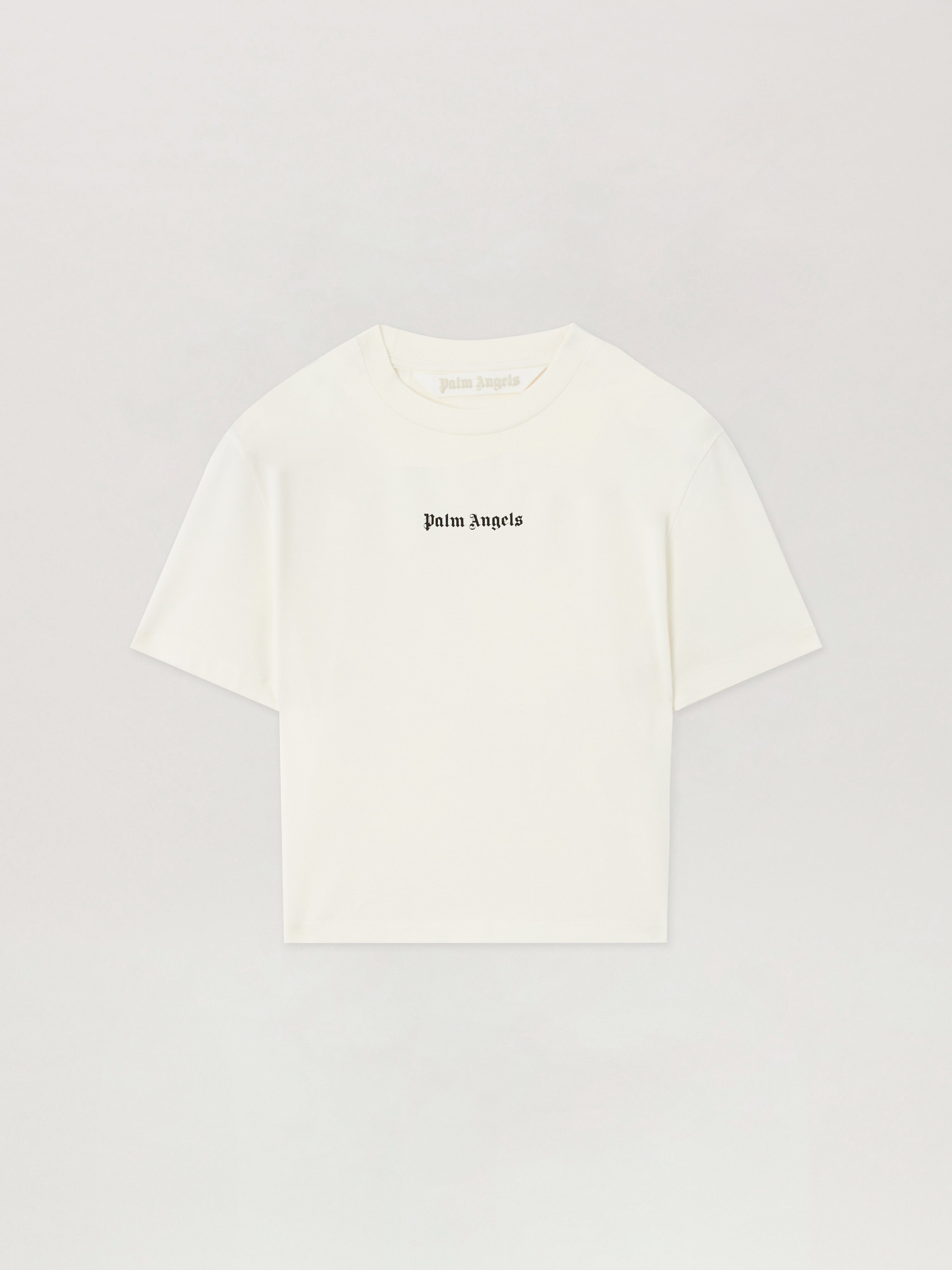 Palm Angels Classic Logo Baby T-shirt In Neutral