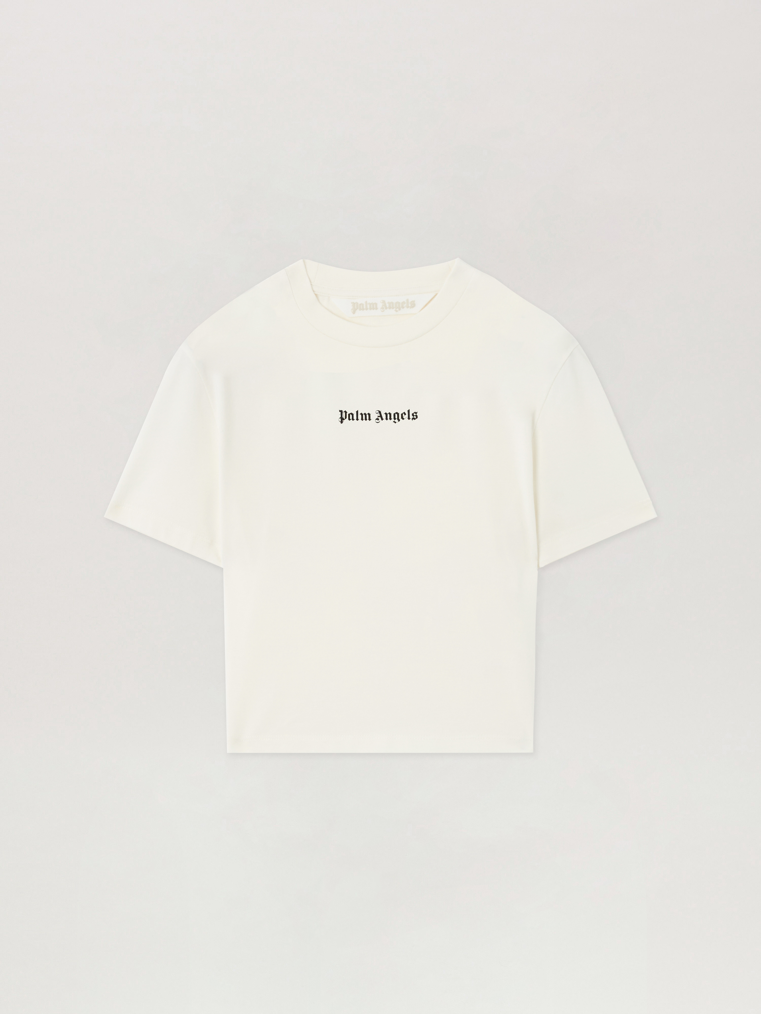 Palm Angels Classic Logo Baby T-shirt In Neutral