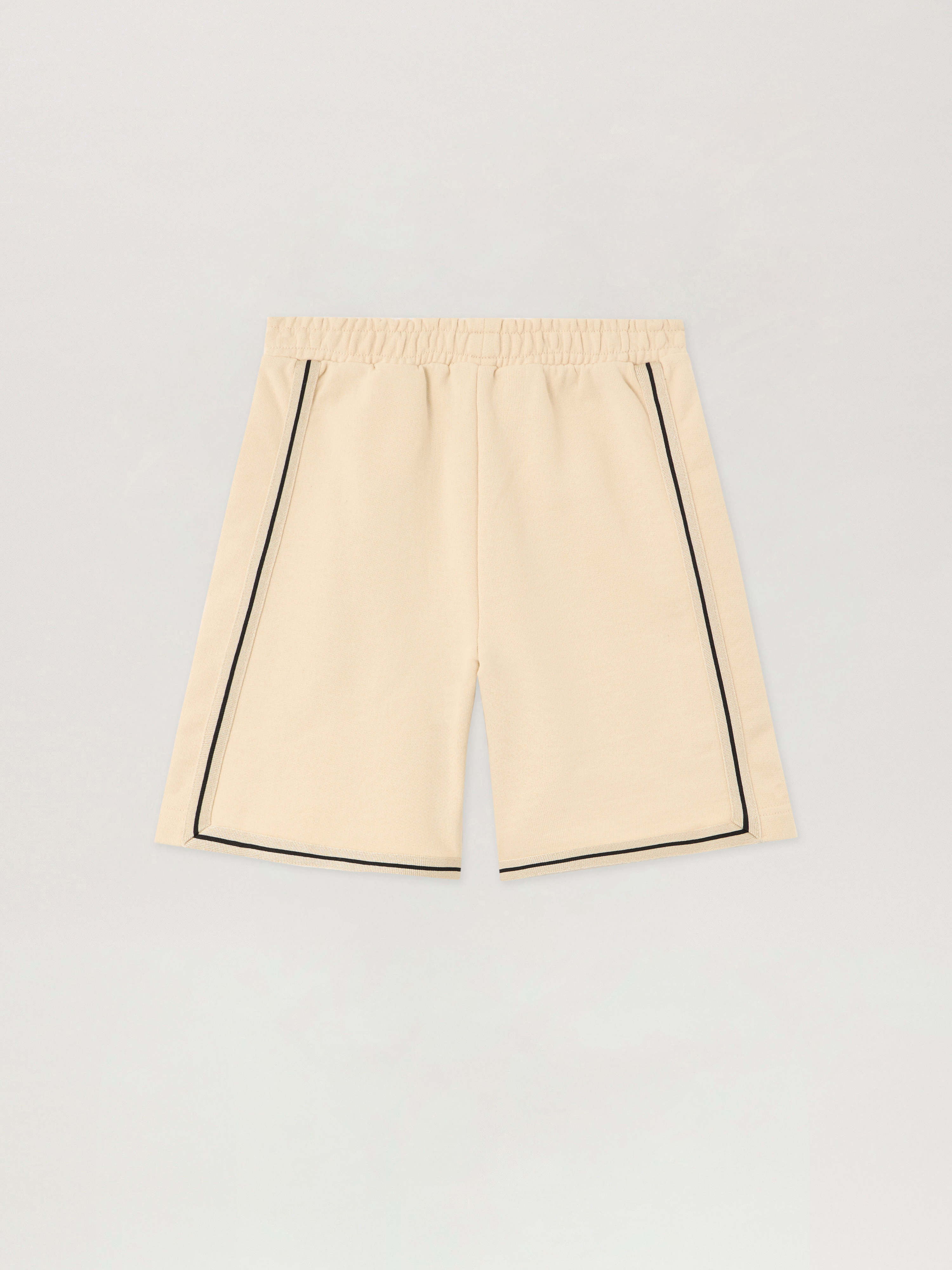  Palm Angels Logo Stripe Sweatshorts Kids  Sabbia/sand 