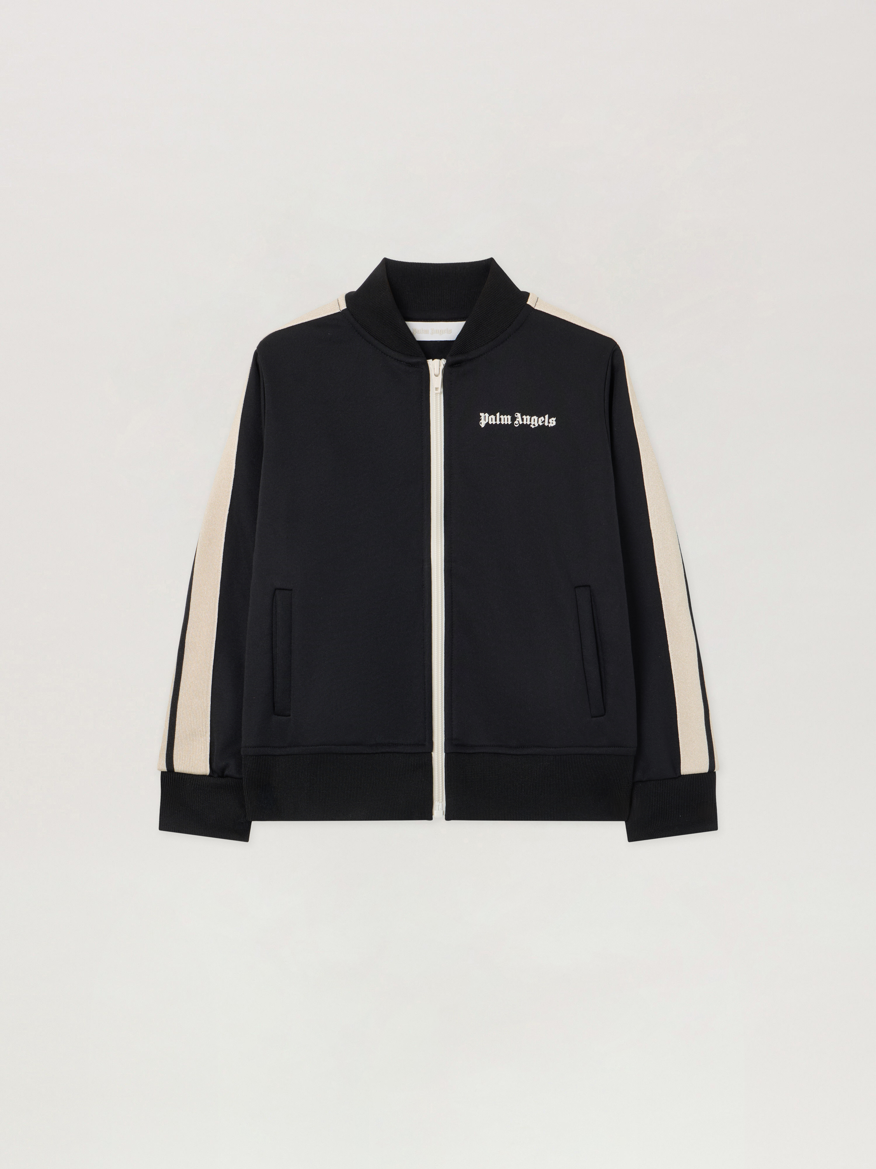 Palm Angels Boys Black/White Track Jacket Kids Off