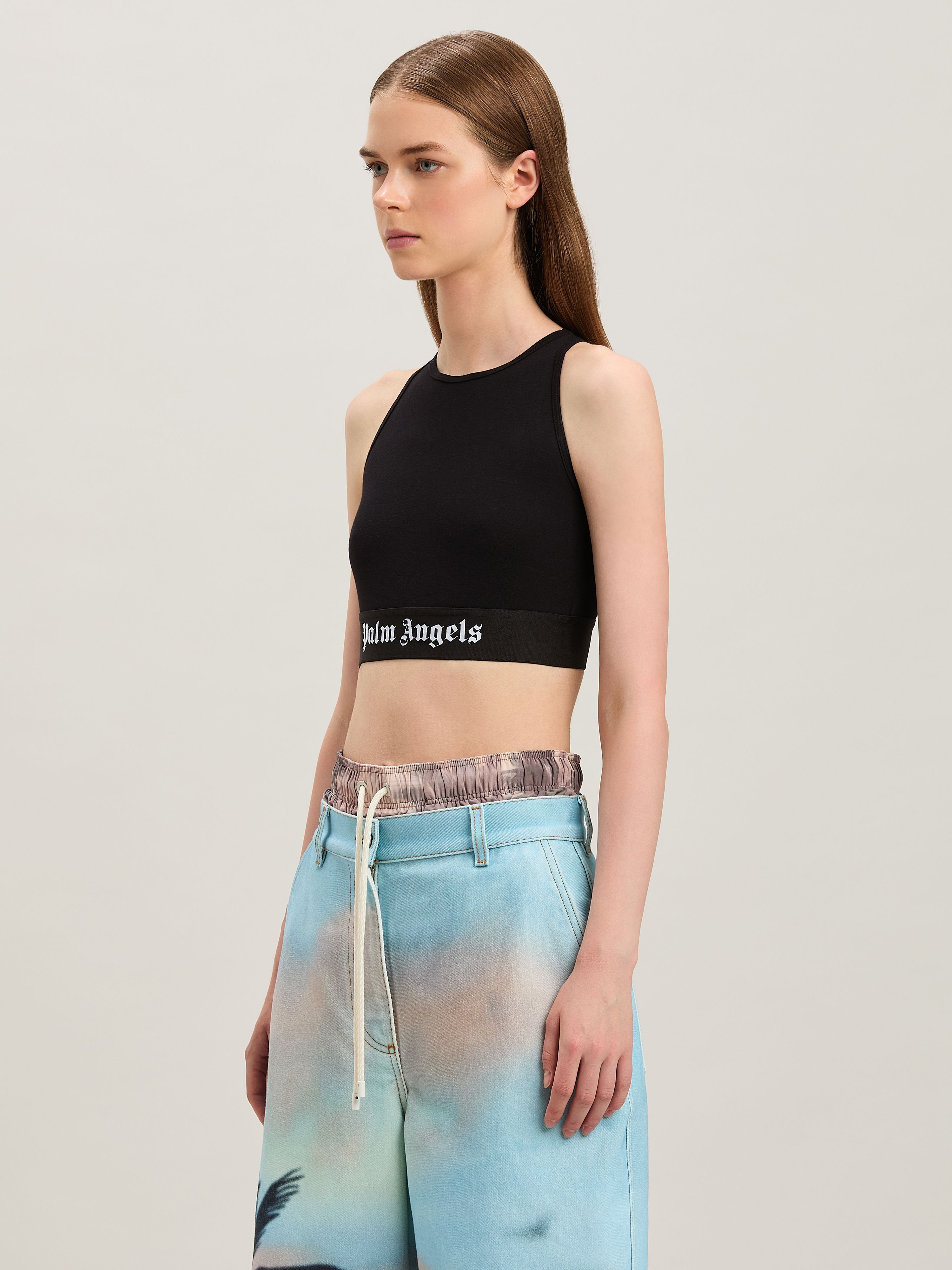 PALM ANGELS LOGO BAND AMERICAN BRA