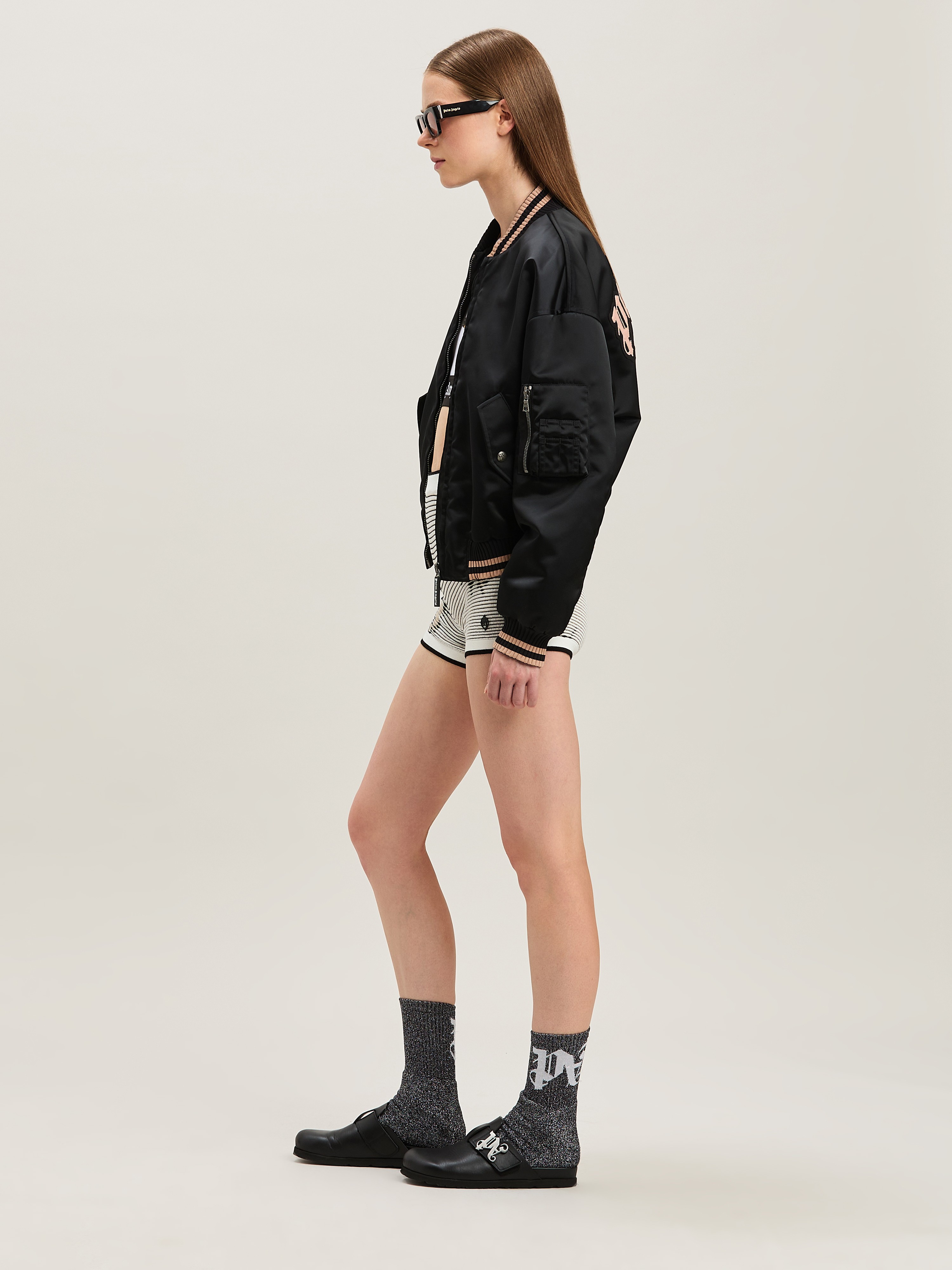 Palm Angels Palms Jacquared Knit Shorts