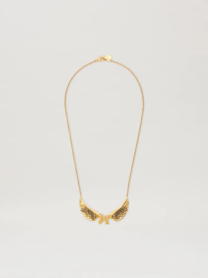 Palm Angels Monogram With Wings Necklace