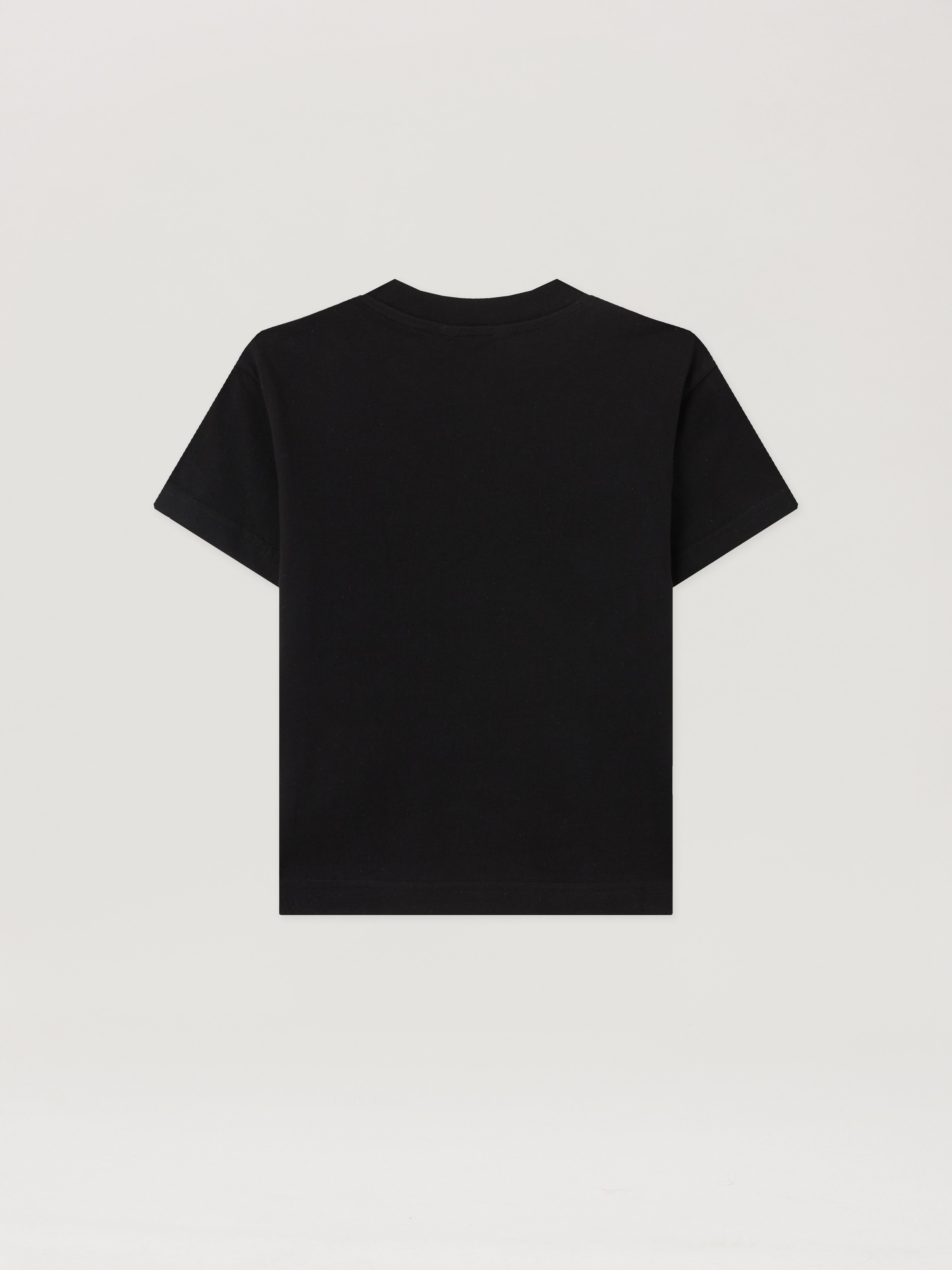  Palm Angels Curved Logo Stripe T-shirt Kids  Nero/black 