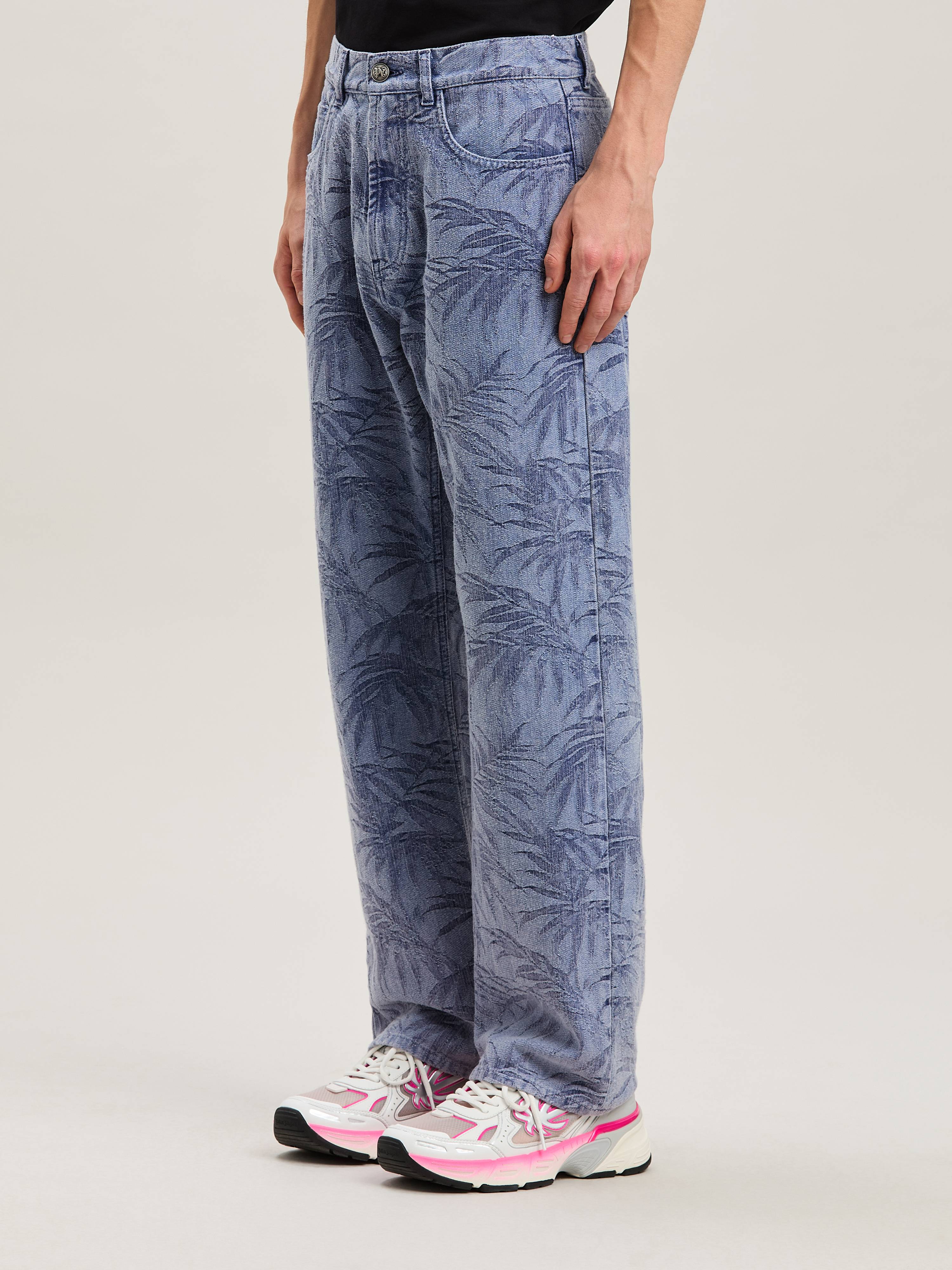 Palm Angels Palm Jacqured Denim Pants