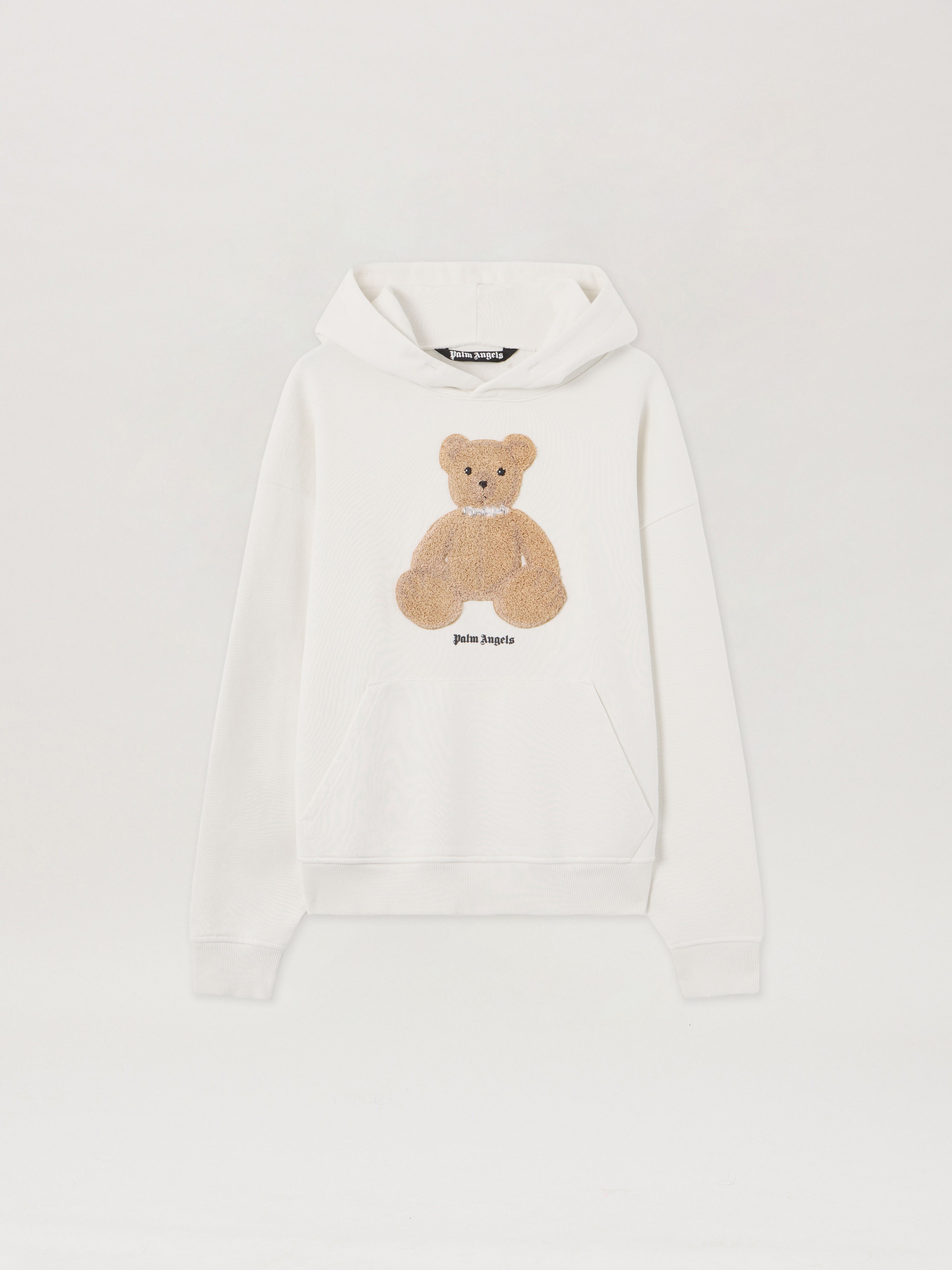 Bear Hoodie in OFF WHITE BROWN for Men | Palm Angels®