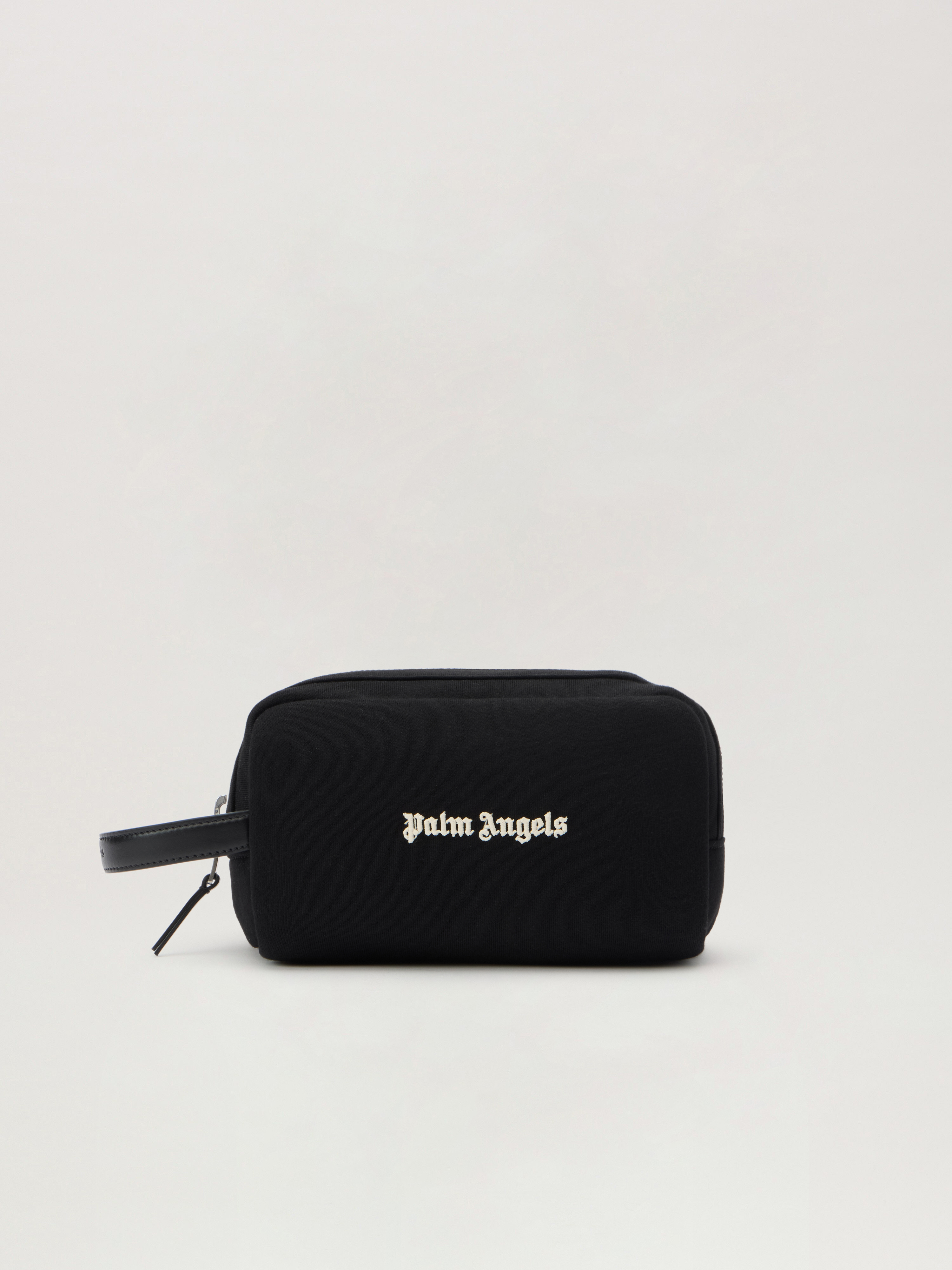 Classic Logo Pouch in BLACK - OFF WHITE for Men | Palm Angels®