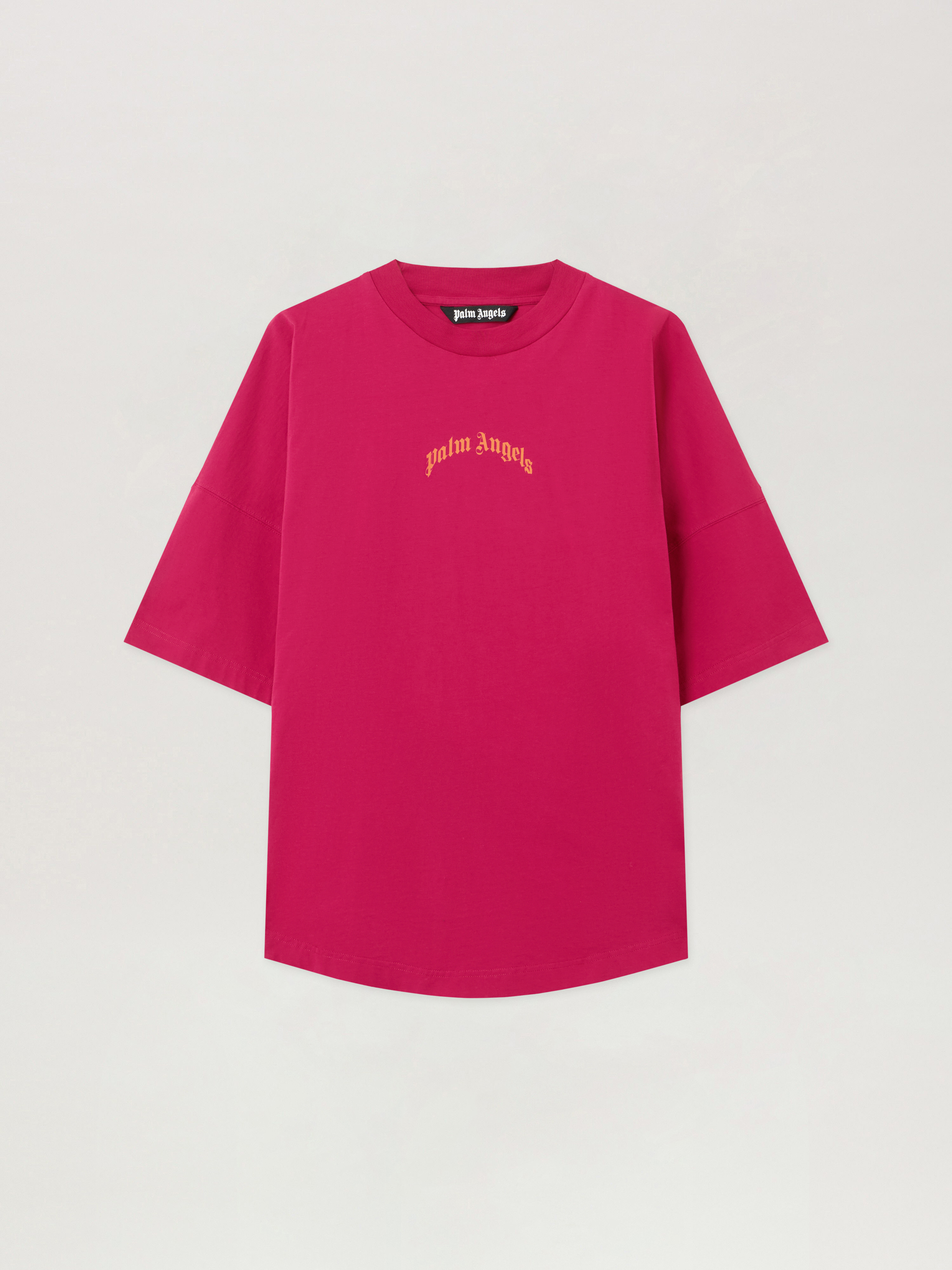 Back Curved Logo Over T-Shirt in FUCHSIA - ORANGE for Men | Palm 