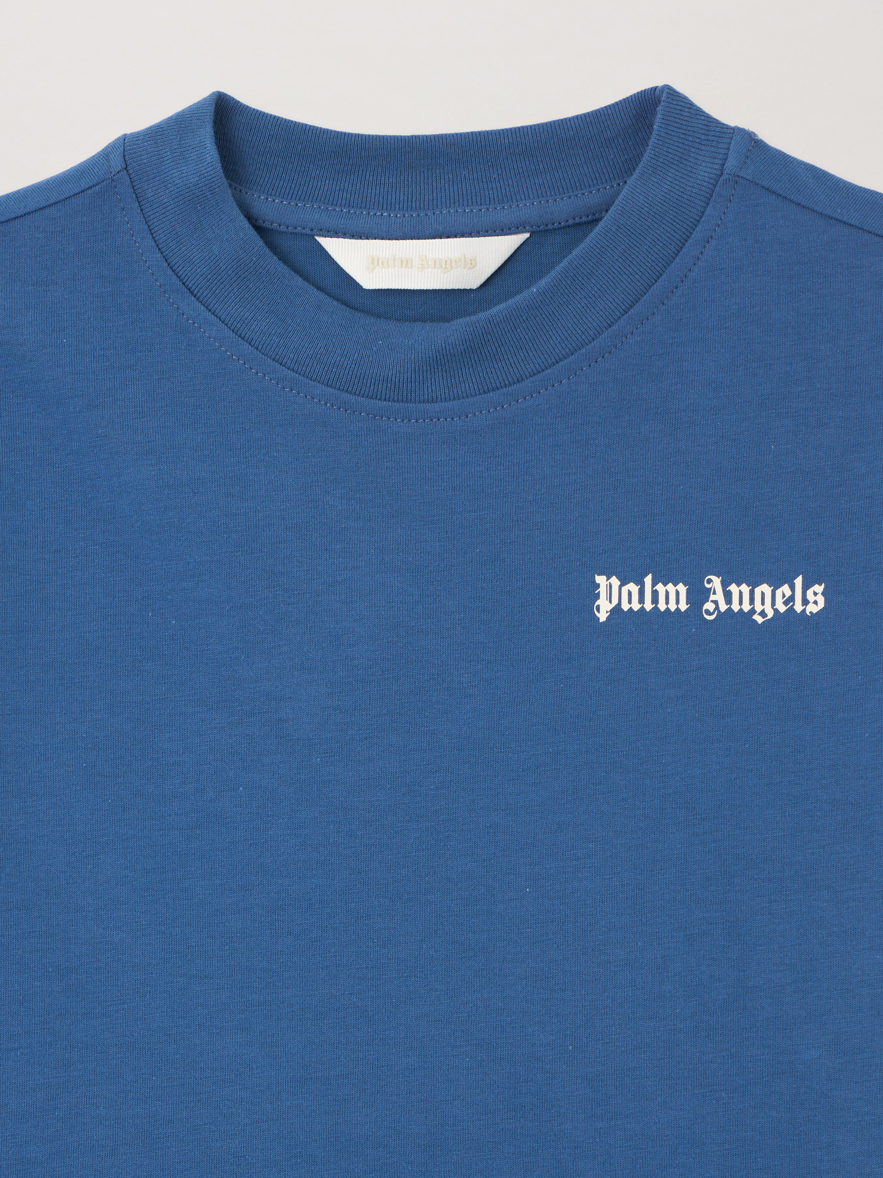  Palm Angels Regular Logo T-shirt Kids  Blu/blue 