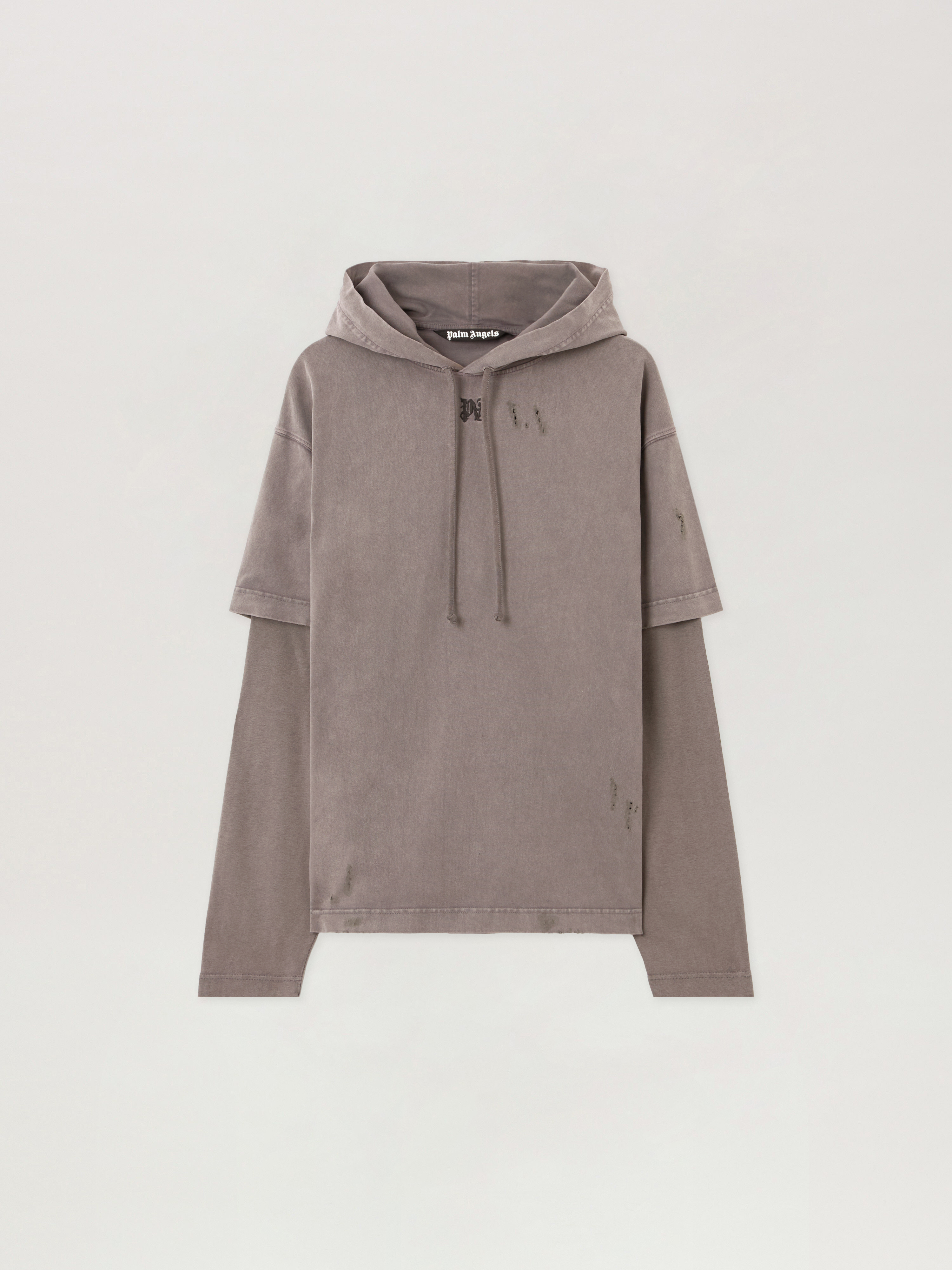 Palm Angels Monogram Distressed Hoodie