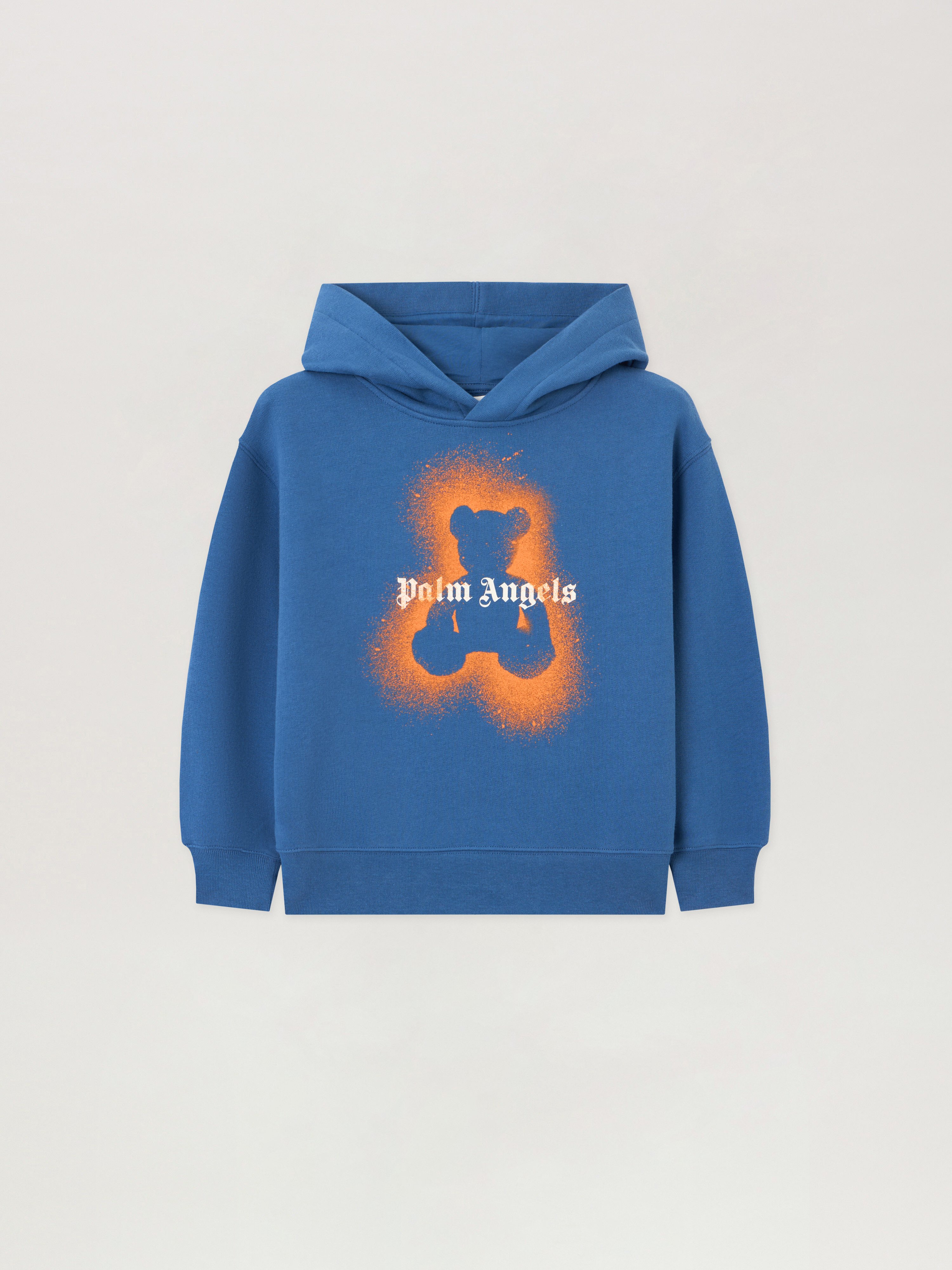 Spray Bear Hoodie in BLU/BLUE | Palm Angels®