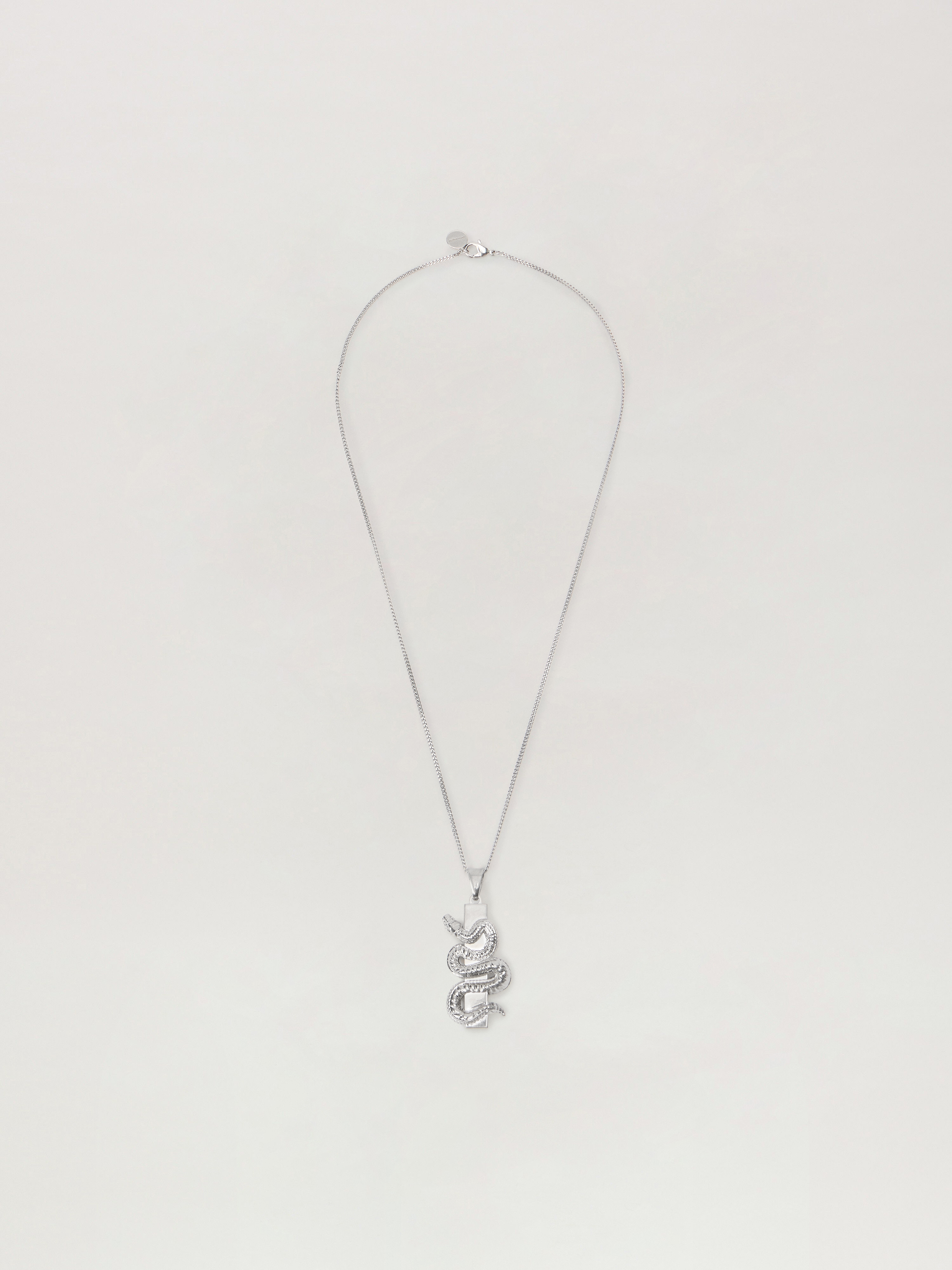Palm Angels Snake Box Logo Necklace