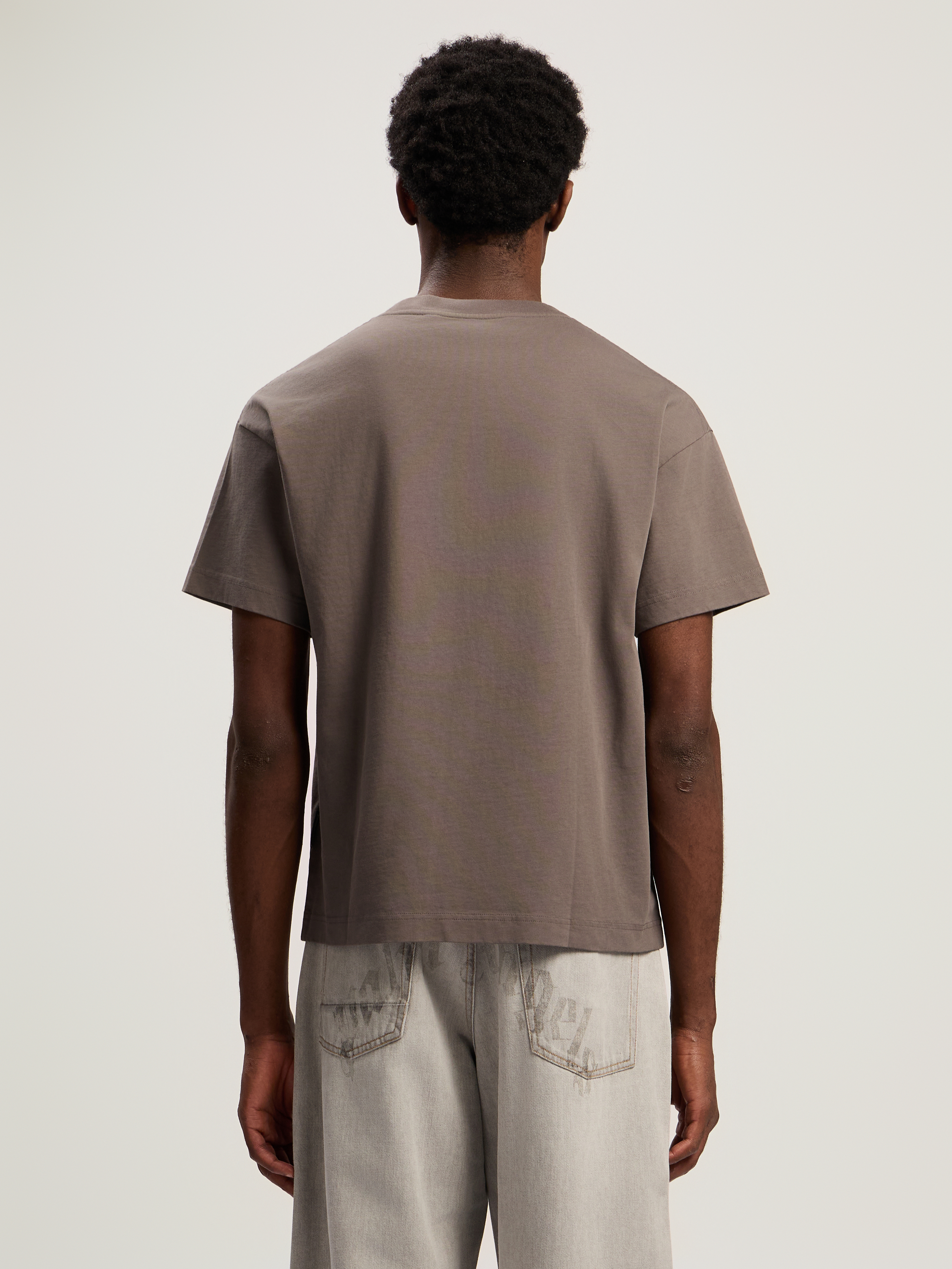 Palm Angels T-shirt Bear In Mind In Brown