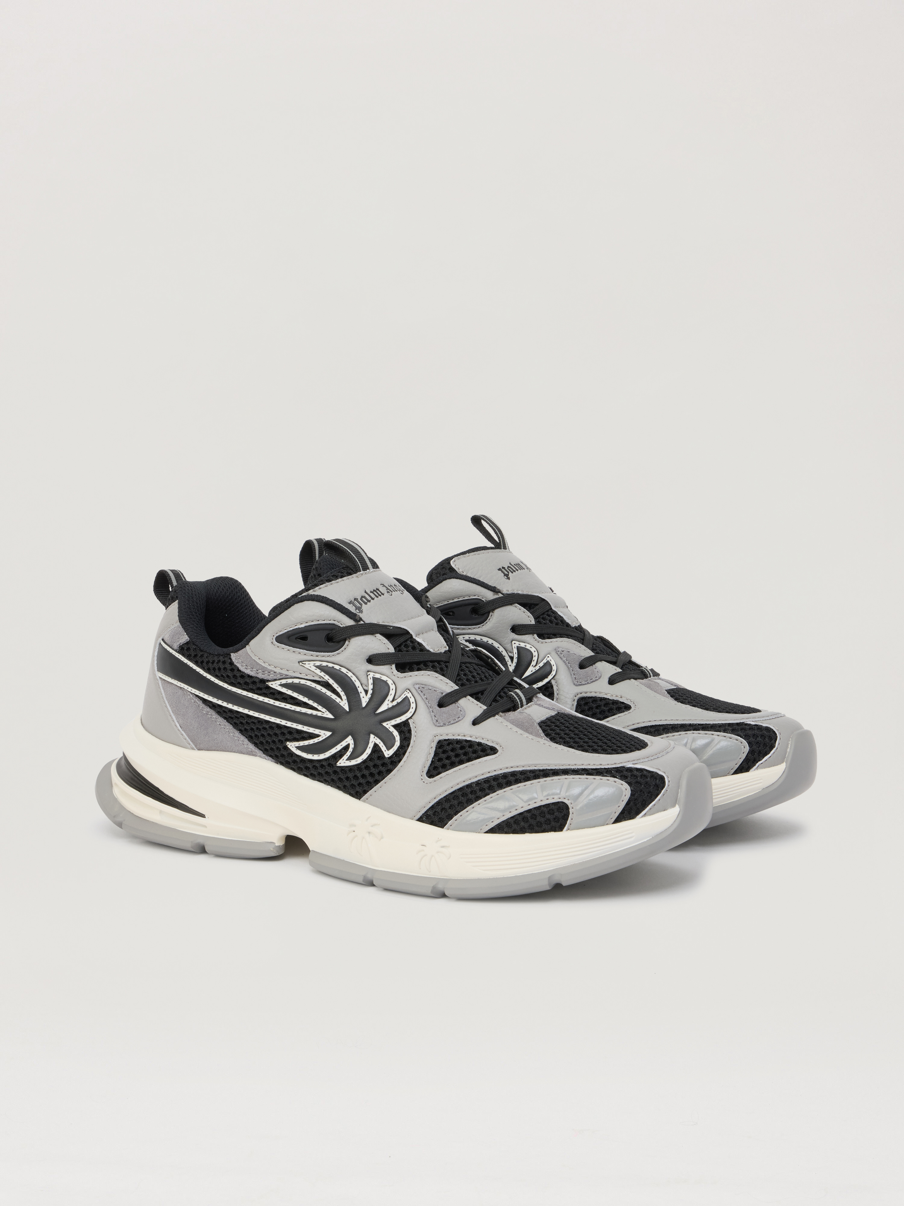 Palm Angels Painted Runner Sneakers In Blue