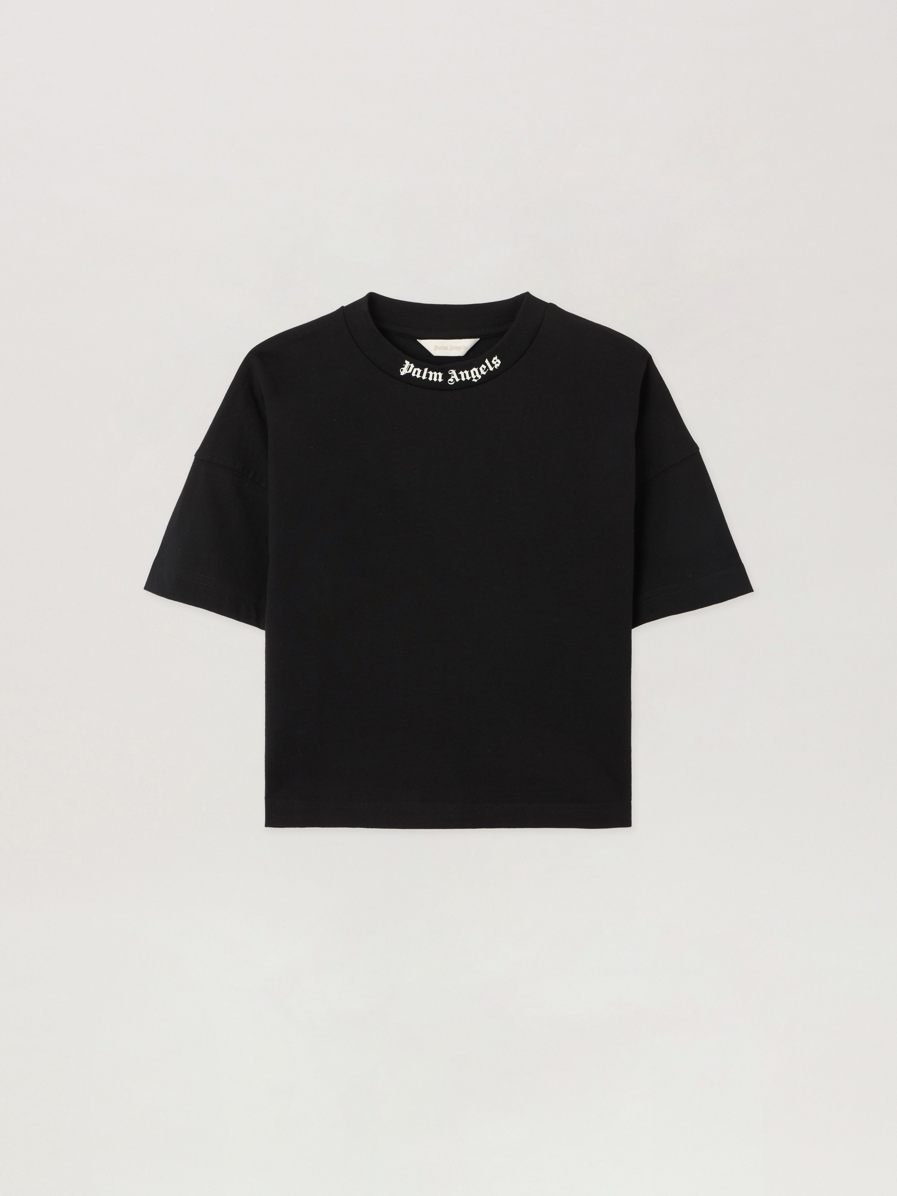 Overlogo Crewneck T-Shirt in NERO/BLACK | Palm Angels®
