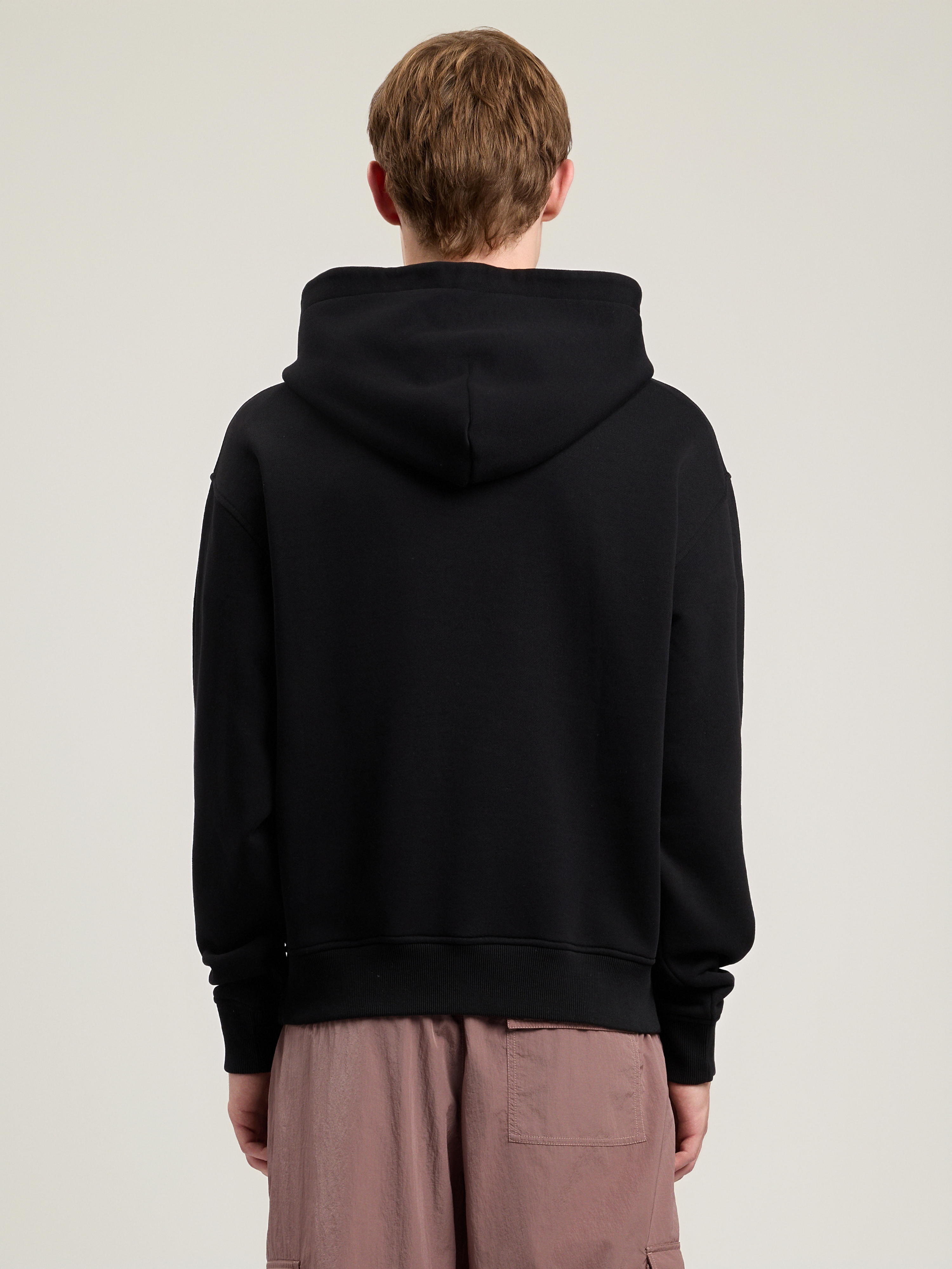 Palm Angels Black Graphic Hood Sweatshirt