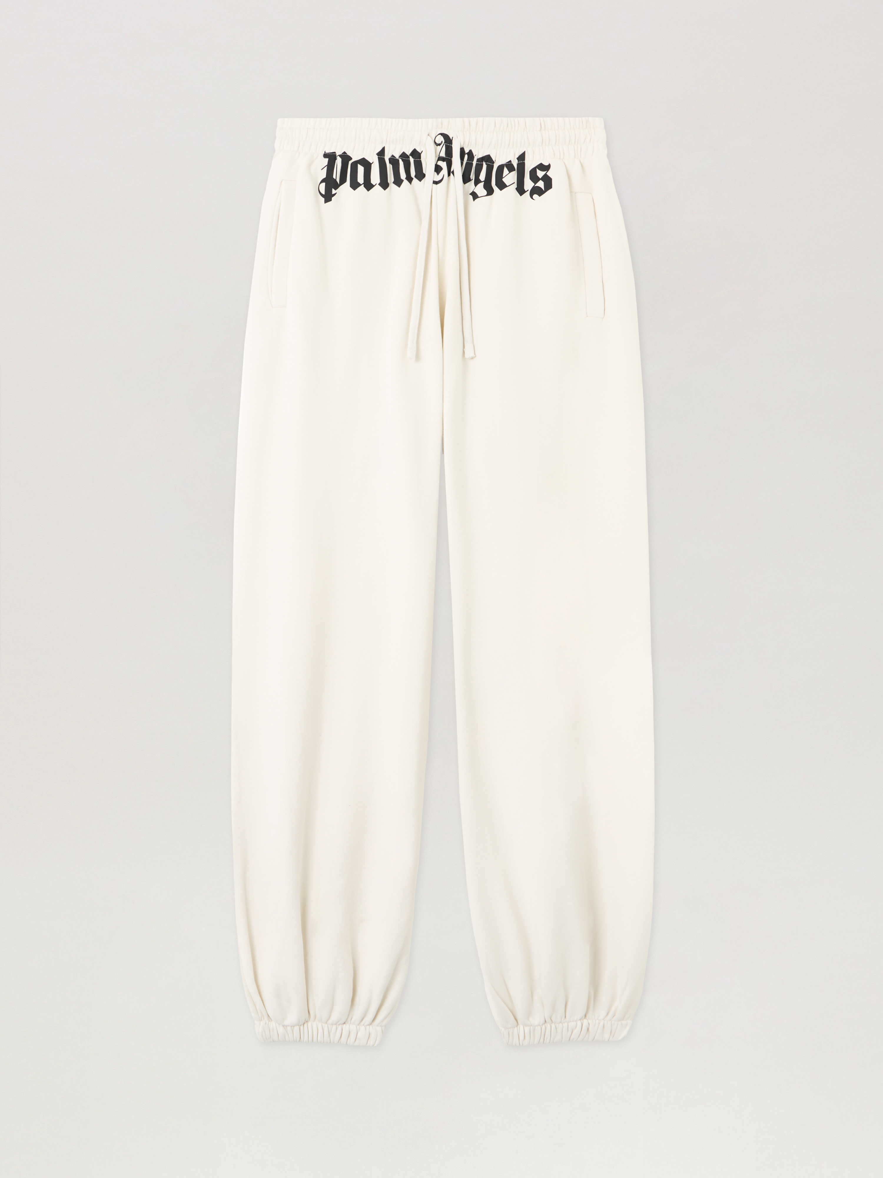 Palm Angels Logo Elasticated Track Pants In White