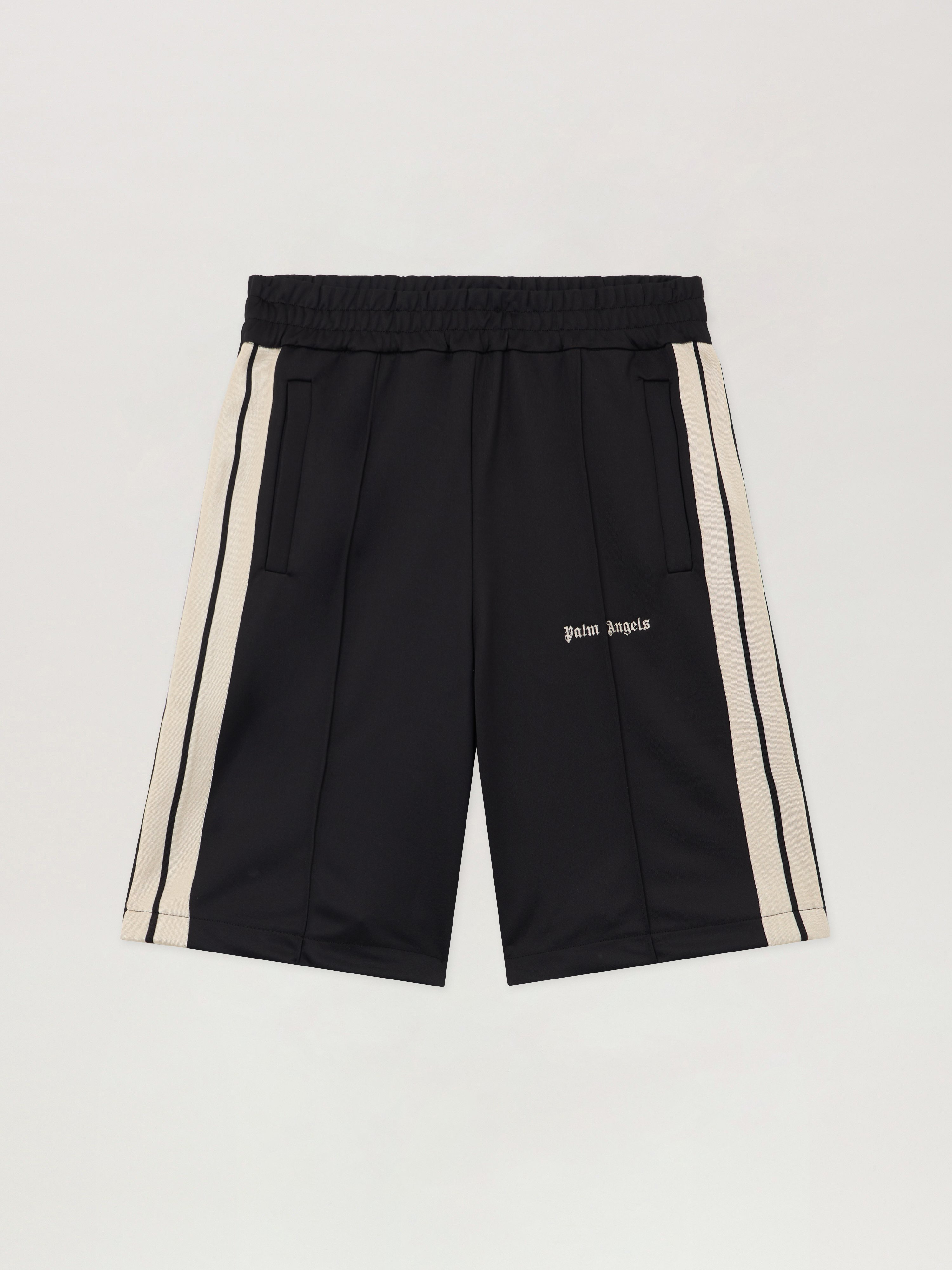 パンツ CLASSIC LOGO TRACK SHORTS BLACK OFF WHIT Classic Logo Track Shorts in BLACK OFF WHITE for Men | Palm Angels®