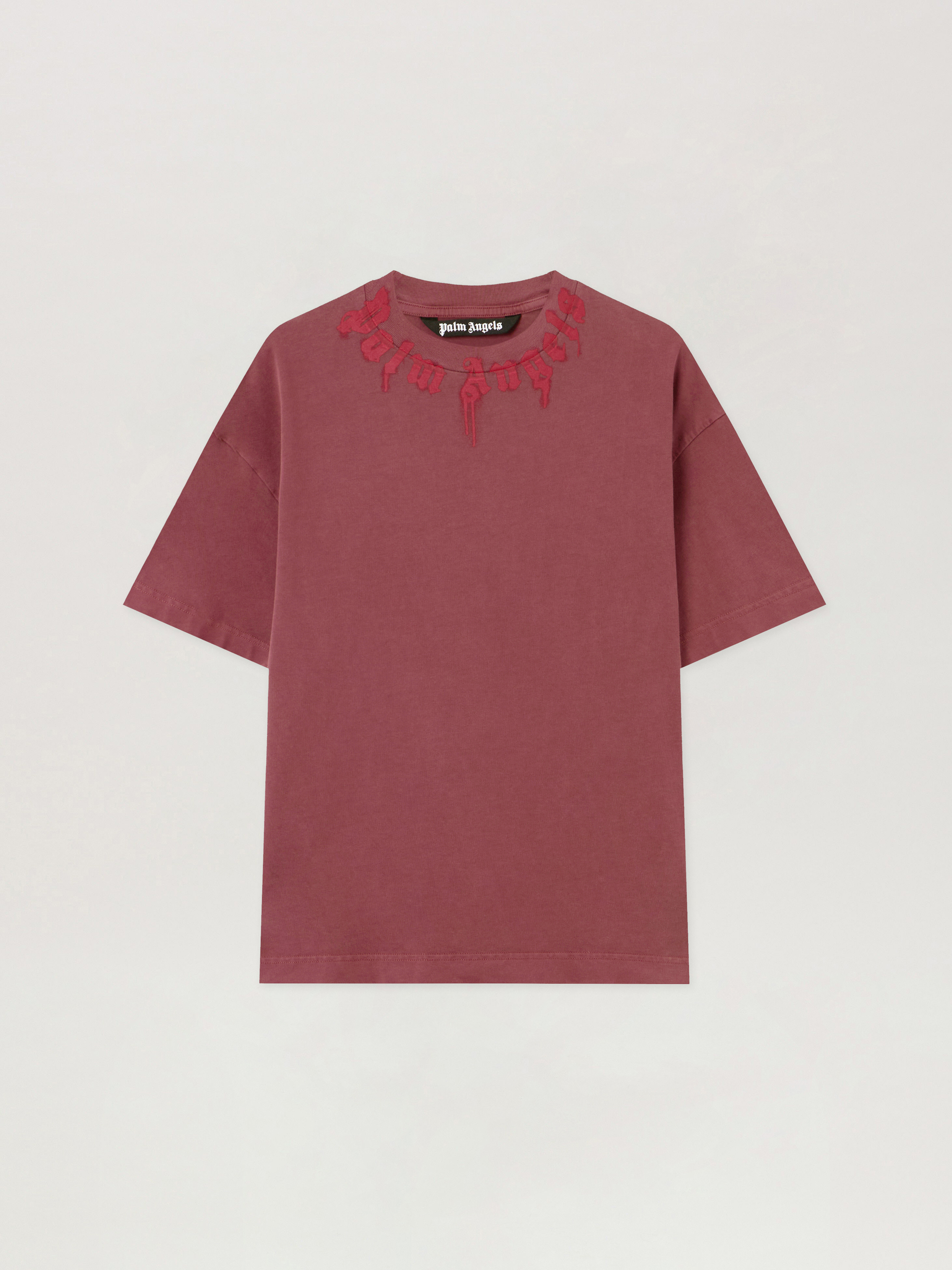 Palm Angels Neck Logo Regular T-Shirt