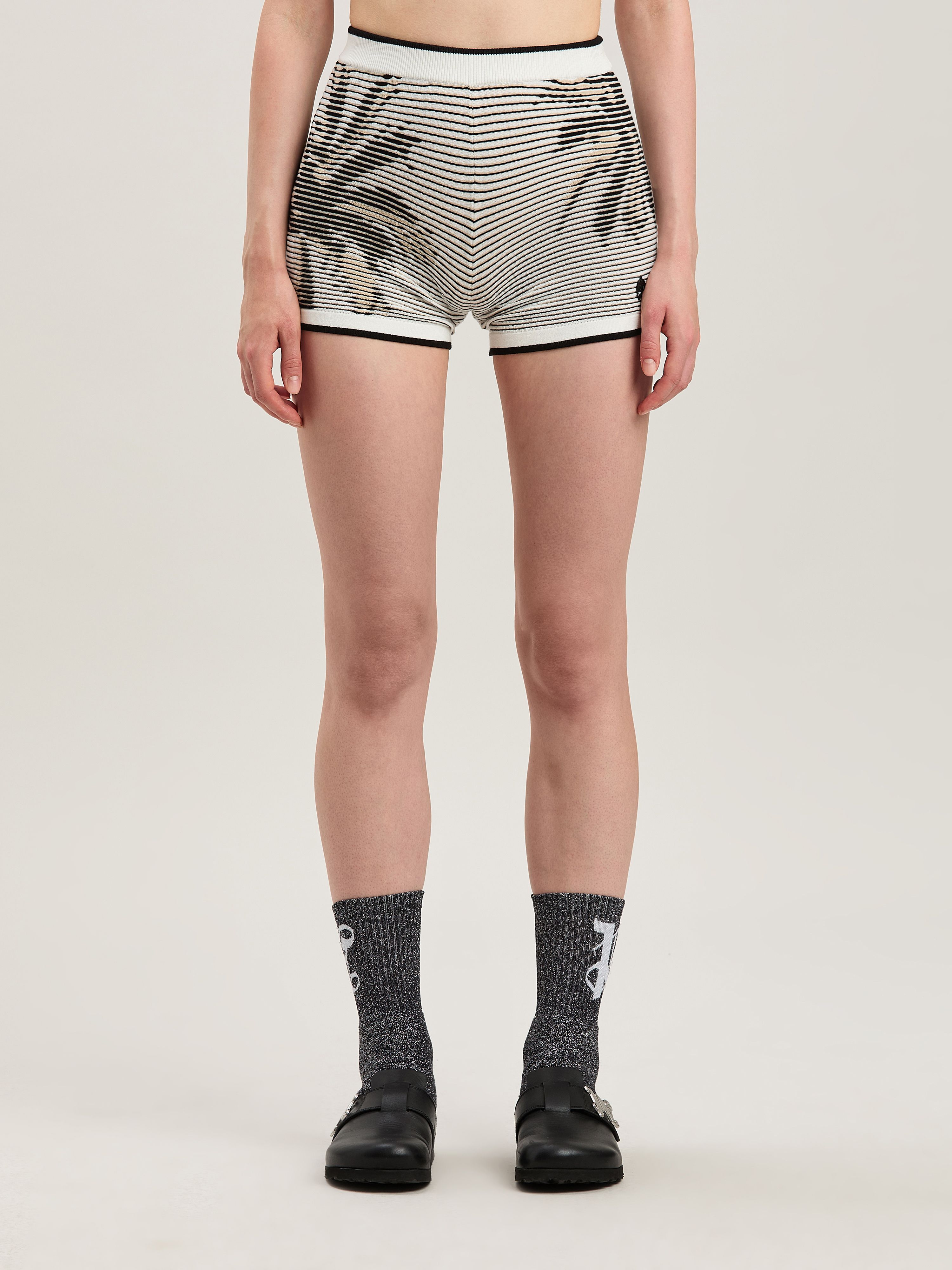 Palm Angels Palms Jacquared Knit Shorts