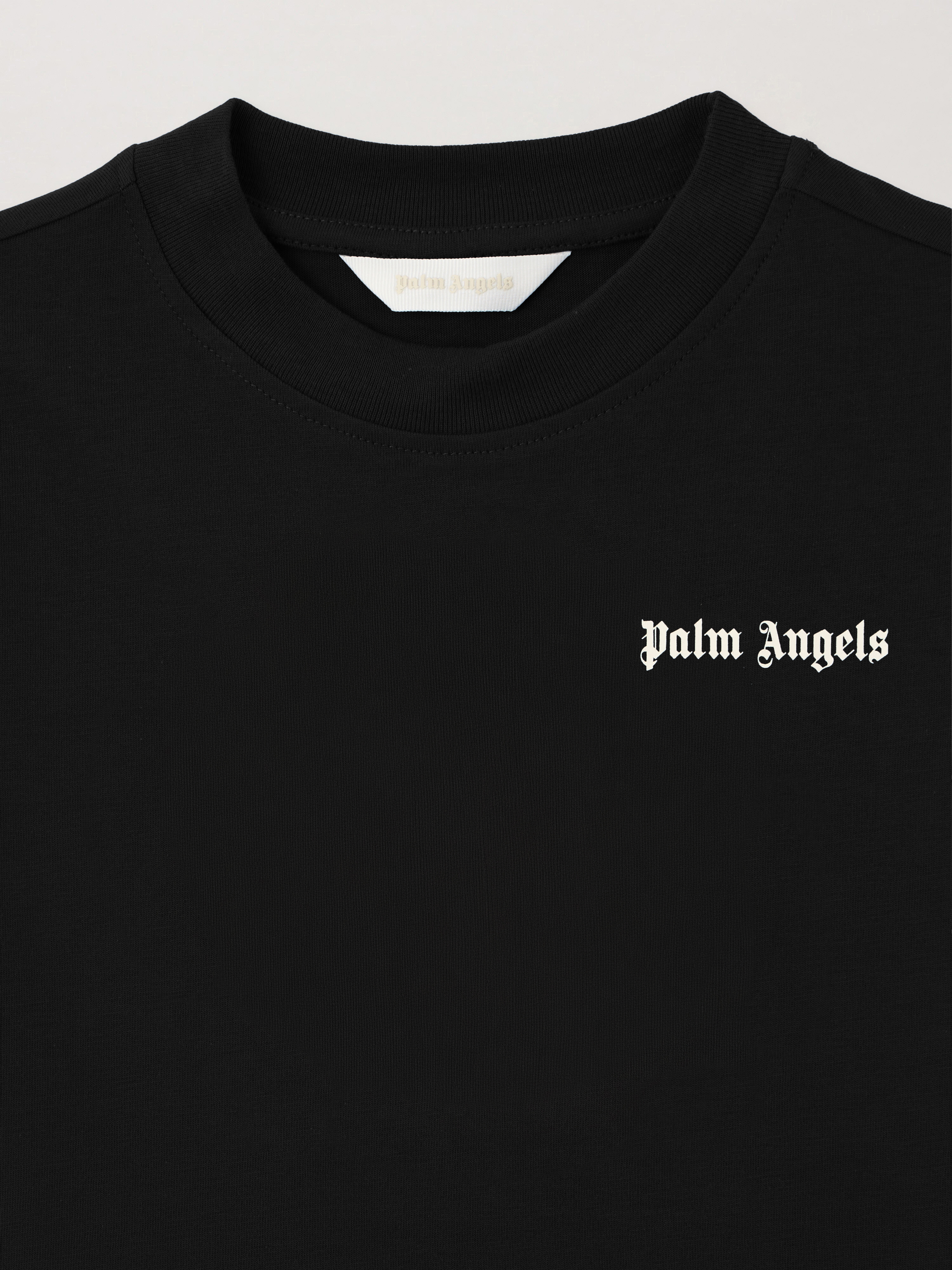  Palm Angels Curved Logo Track Sweatshirt Kids  Nero/black 