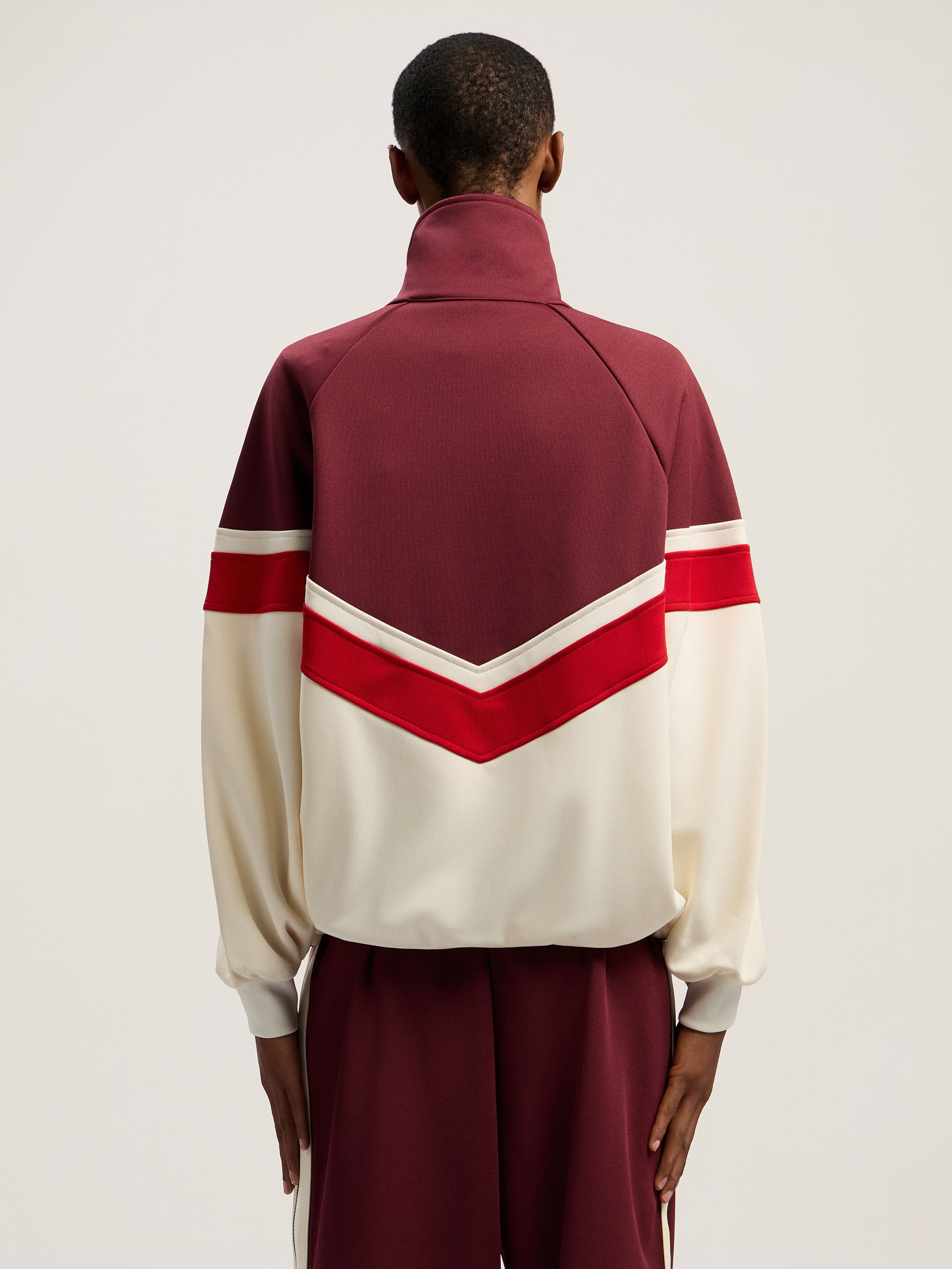 Palm Angels Colorblock Anorak Track Jacket In Brown