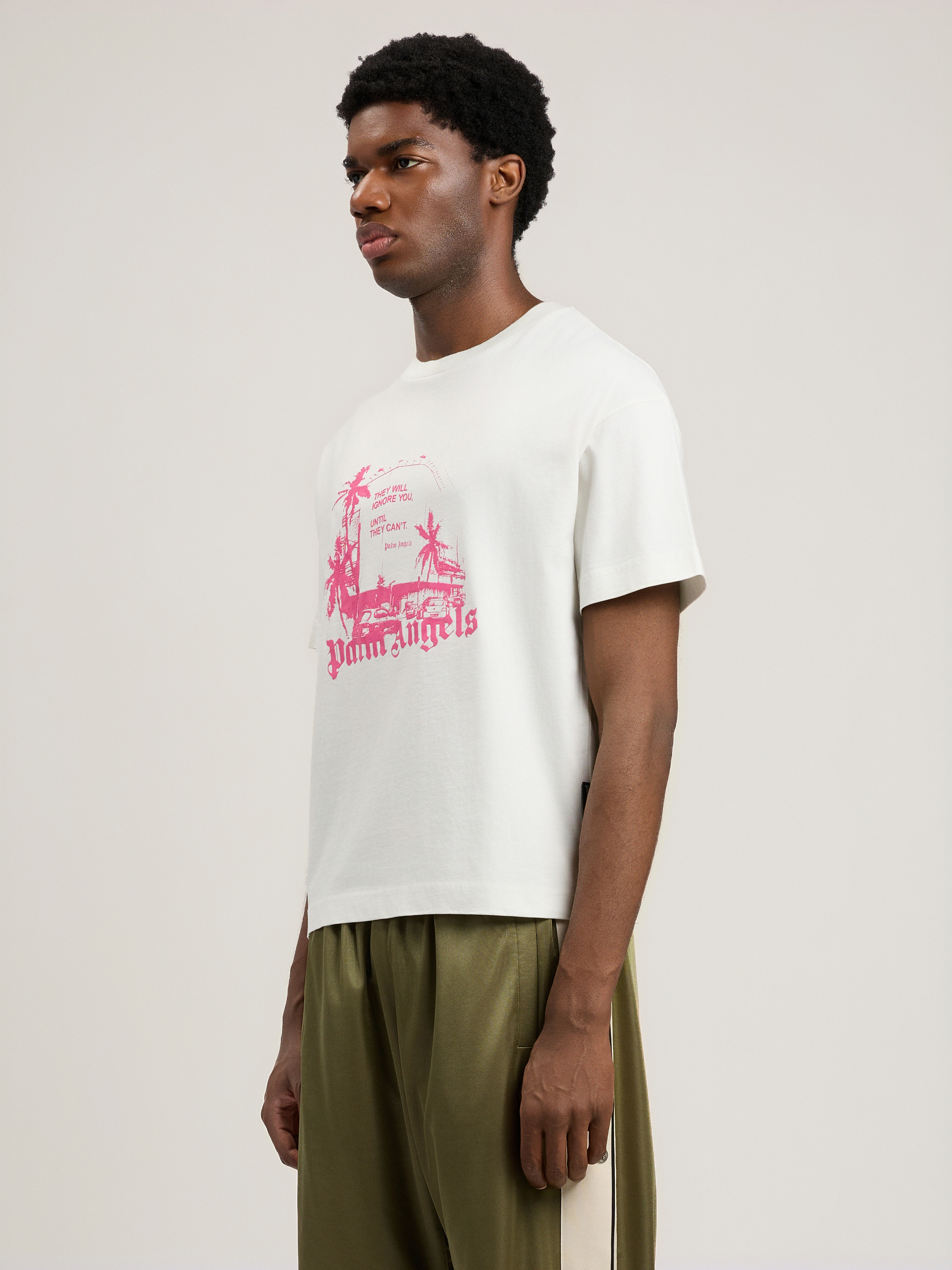 Palm Angels Palm Statement T-shirt In White